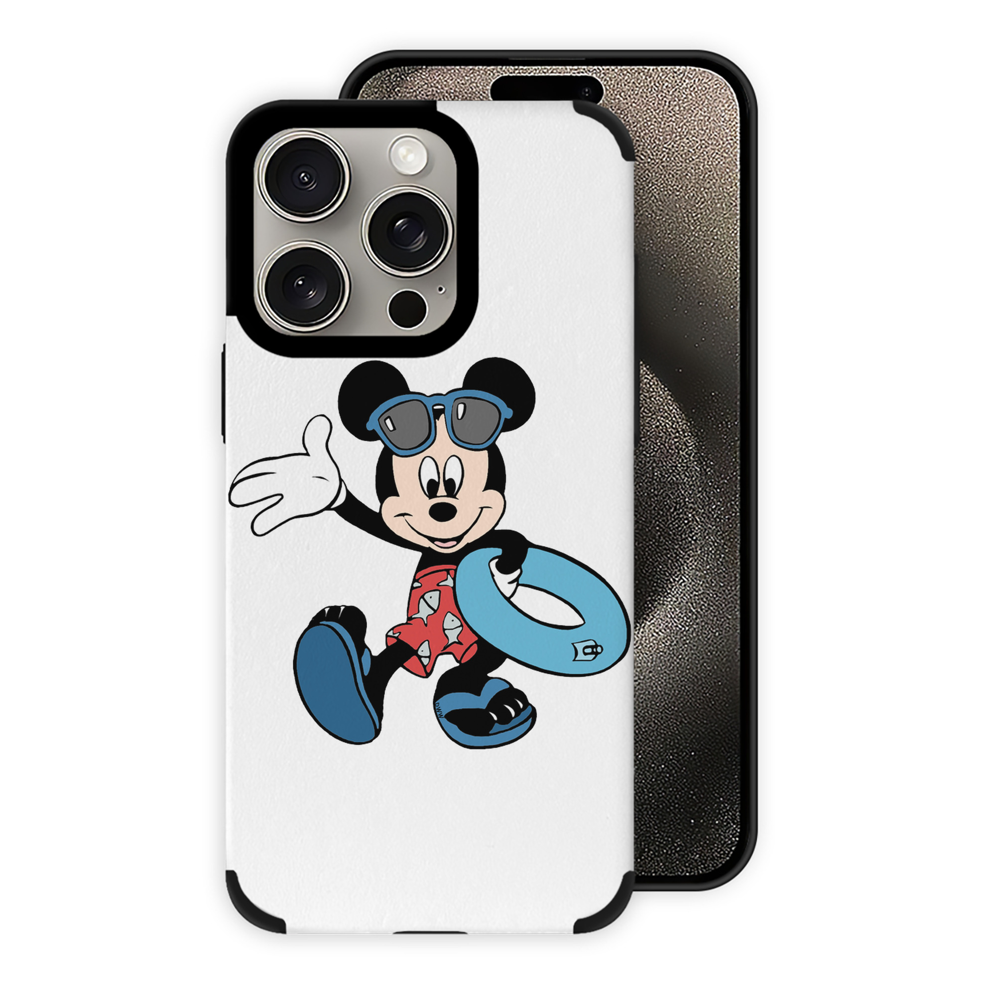 （画像用） ミッキーマウス Mickey Mouse 【iPhone15ProMax対応】 PUレザー スマホケース 耐衝撃＆黄変防止