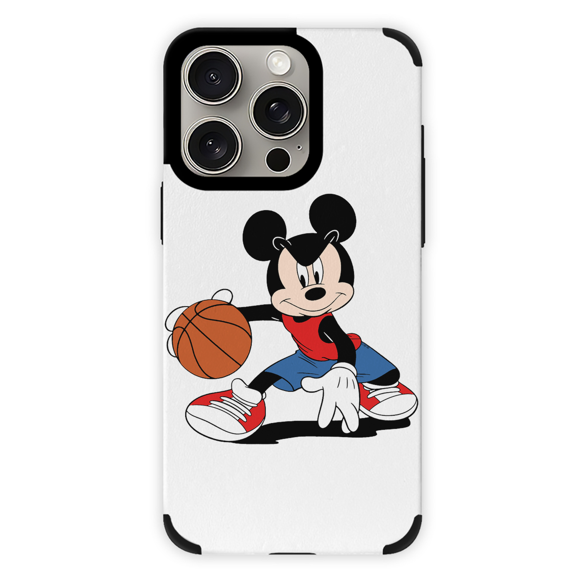 （画像用） ミッキーマウス Mickey Mouse 【iPhone15ProMax対応】 PUレザー スマホケース 耐衝撃＆黄変防止