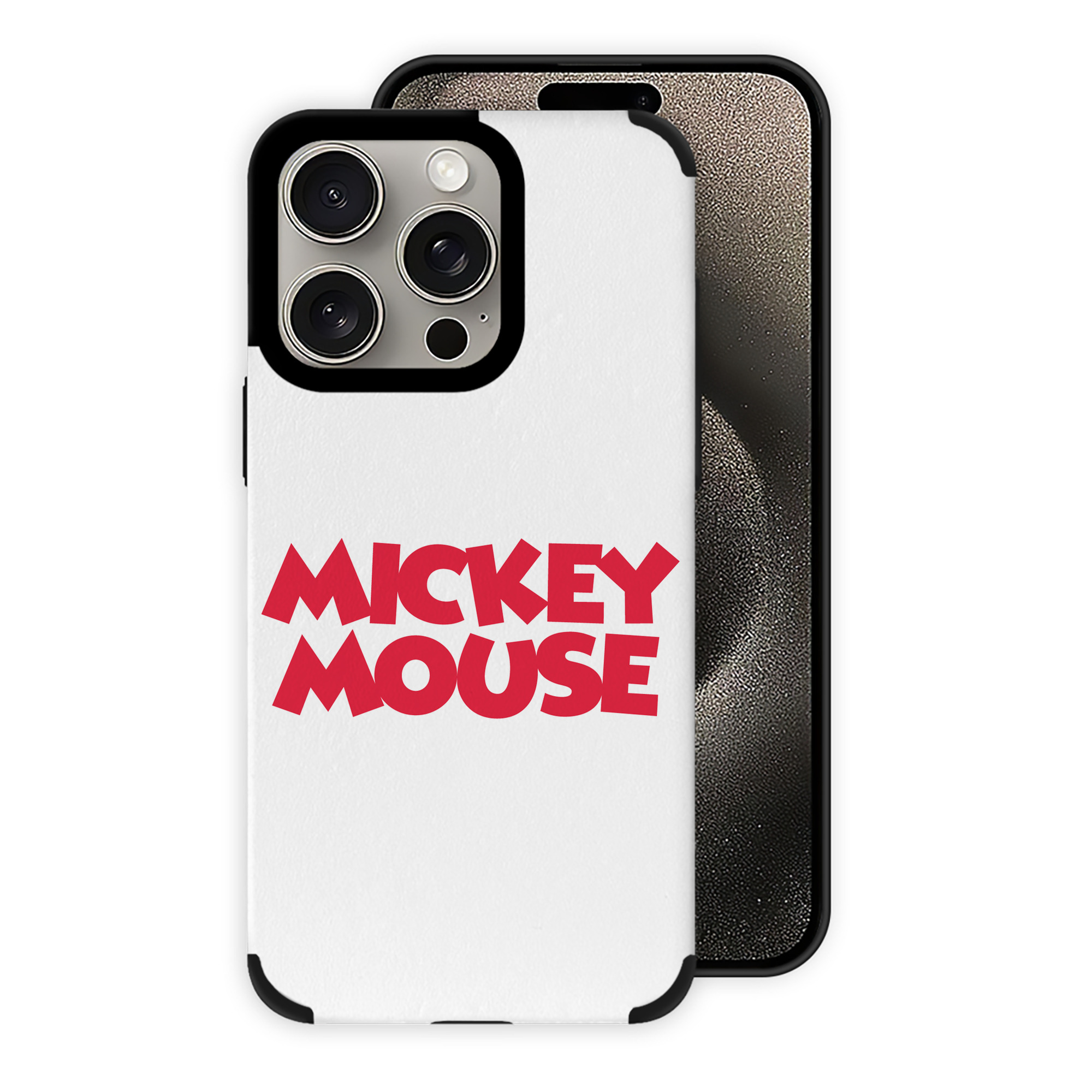 （画像用） ミッキーマウス Mickey Mouse 【iPhone15ProMax対応】 PUレザー スマホケース 耐衝撃＆黄変防止