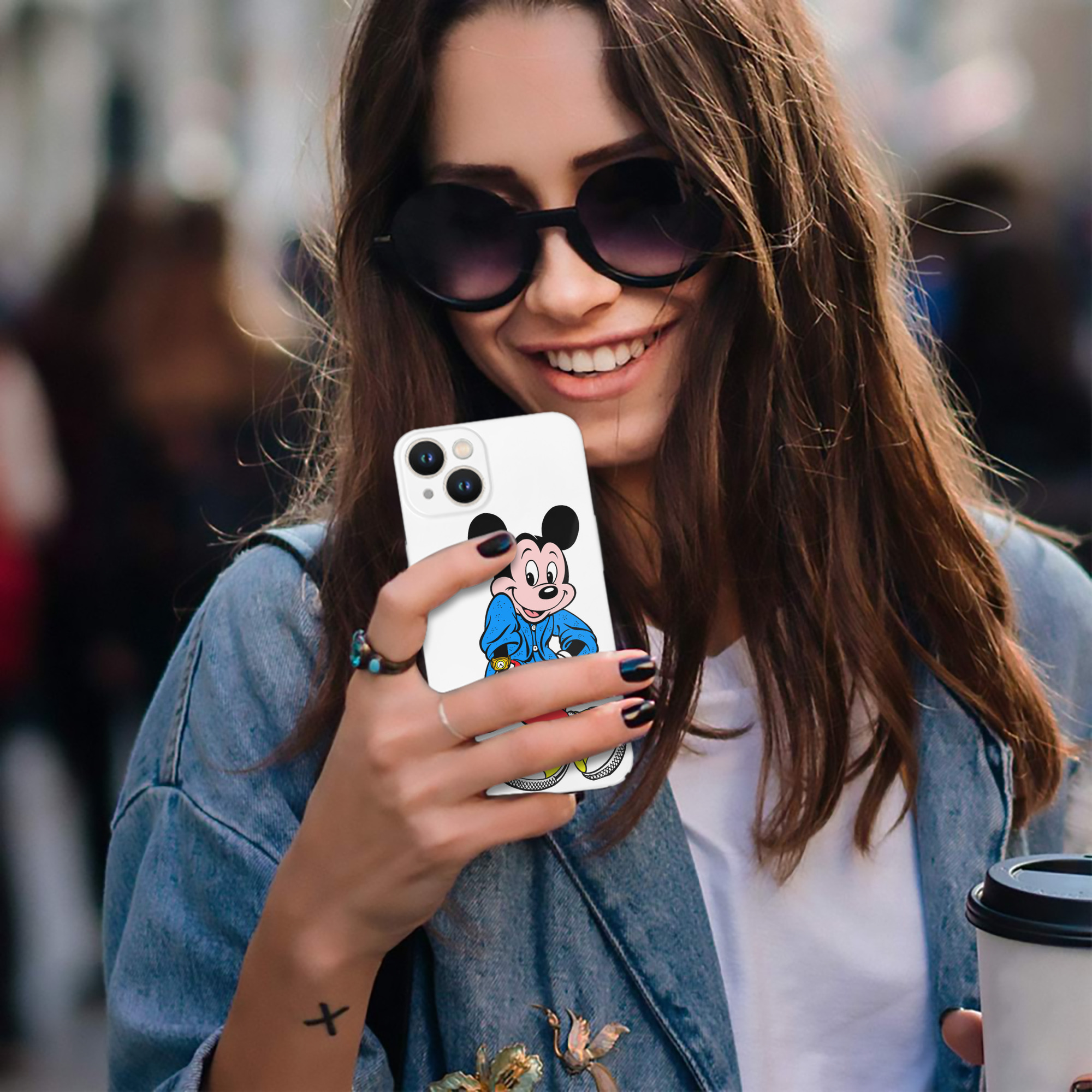 （画像用） ミッキーマウス Mickey Mouse 【iPhone 14シリーズ対応】ハードケース