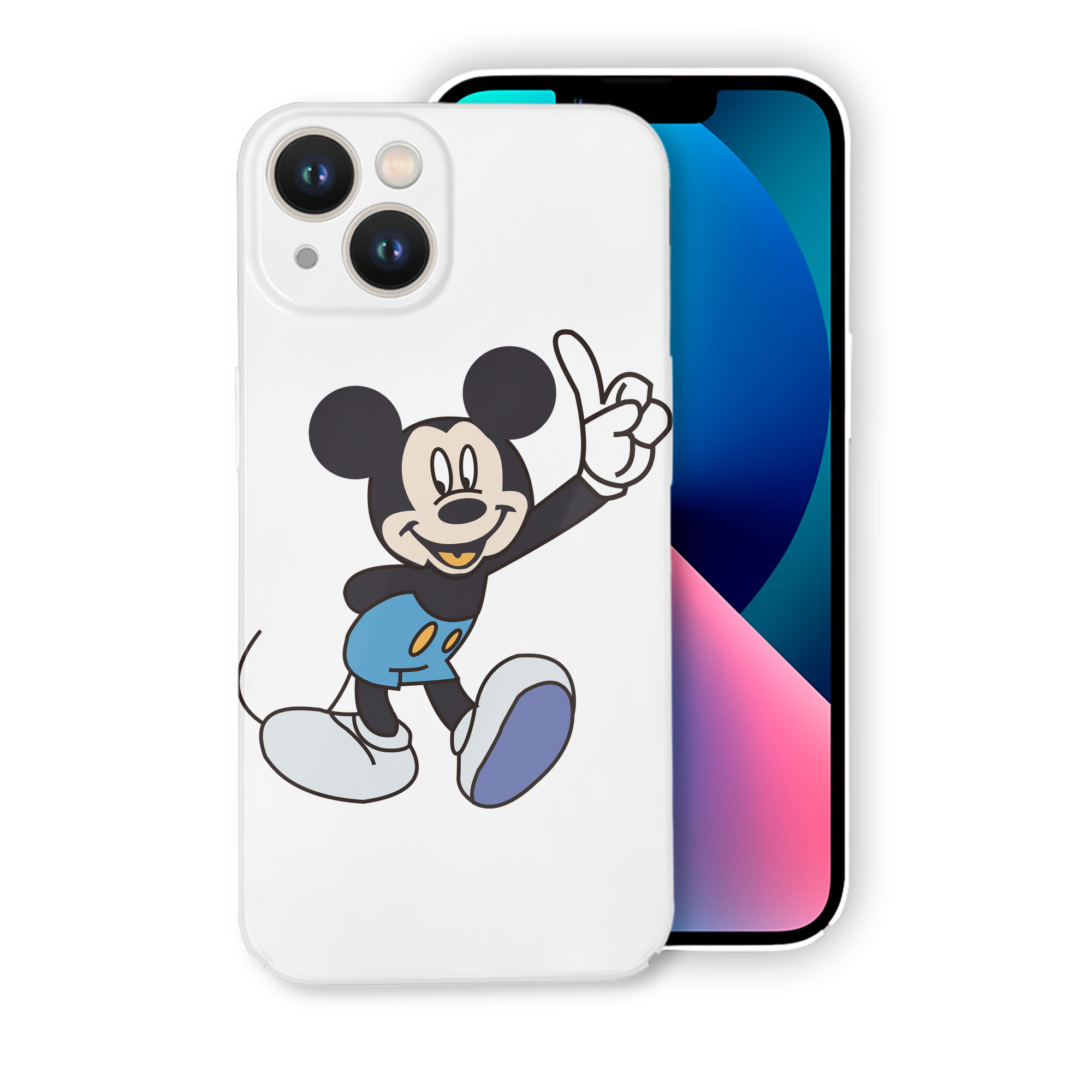 （画像用） ミッキーマウス Mickey Mouse 【iPhone 14シリーズ対応】ハードケース