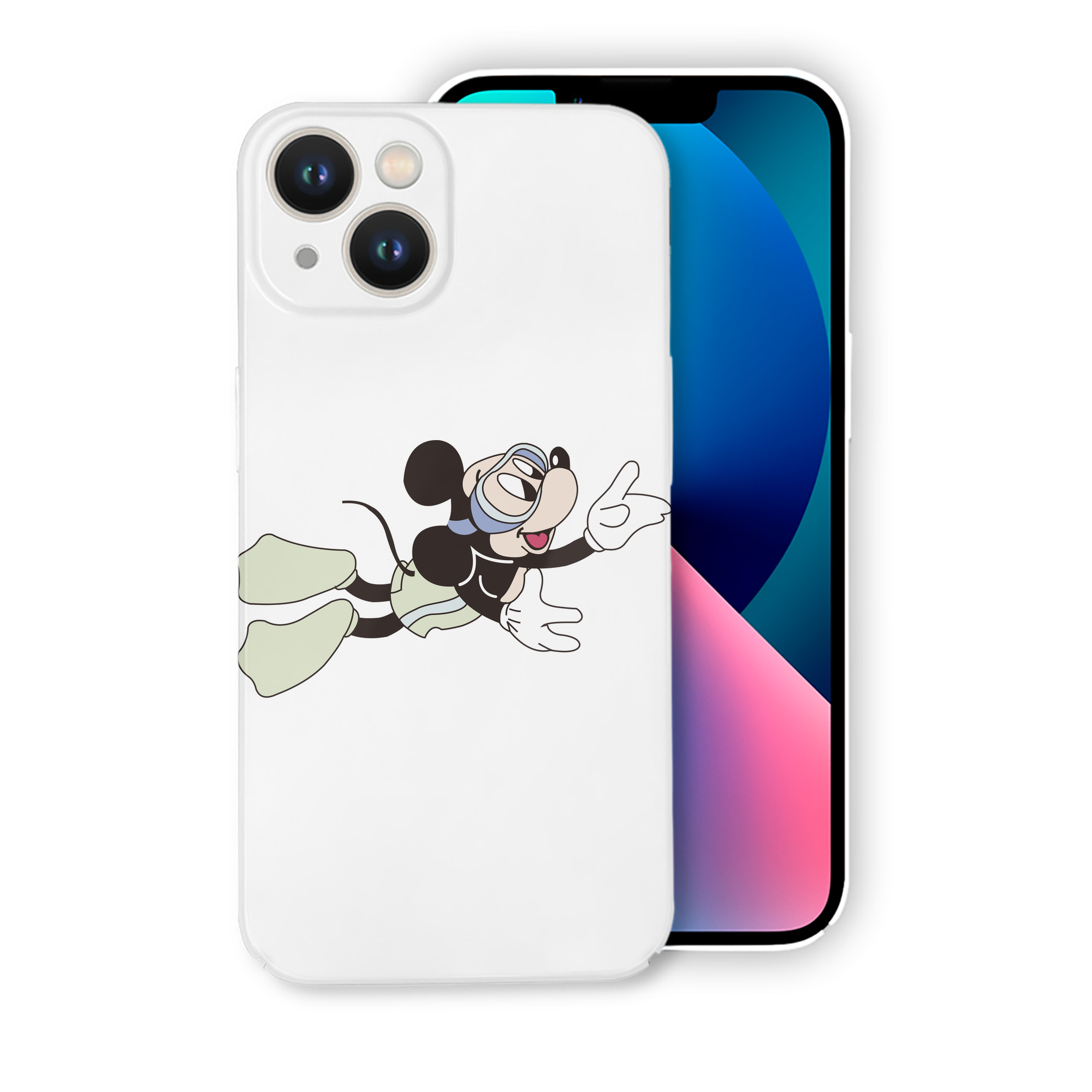 （画像用） ミッキーマウス Mickey Mouse 【iPhone 14シリーズ対応】ハードケース