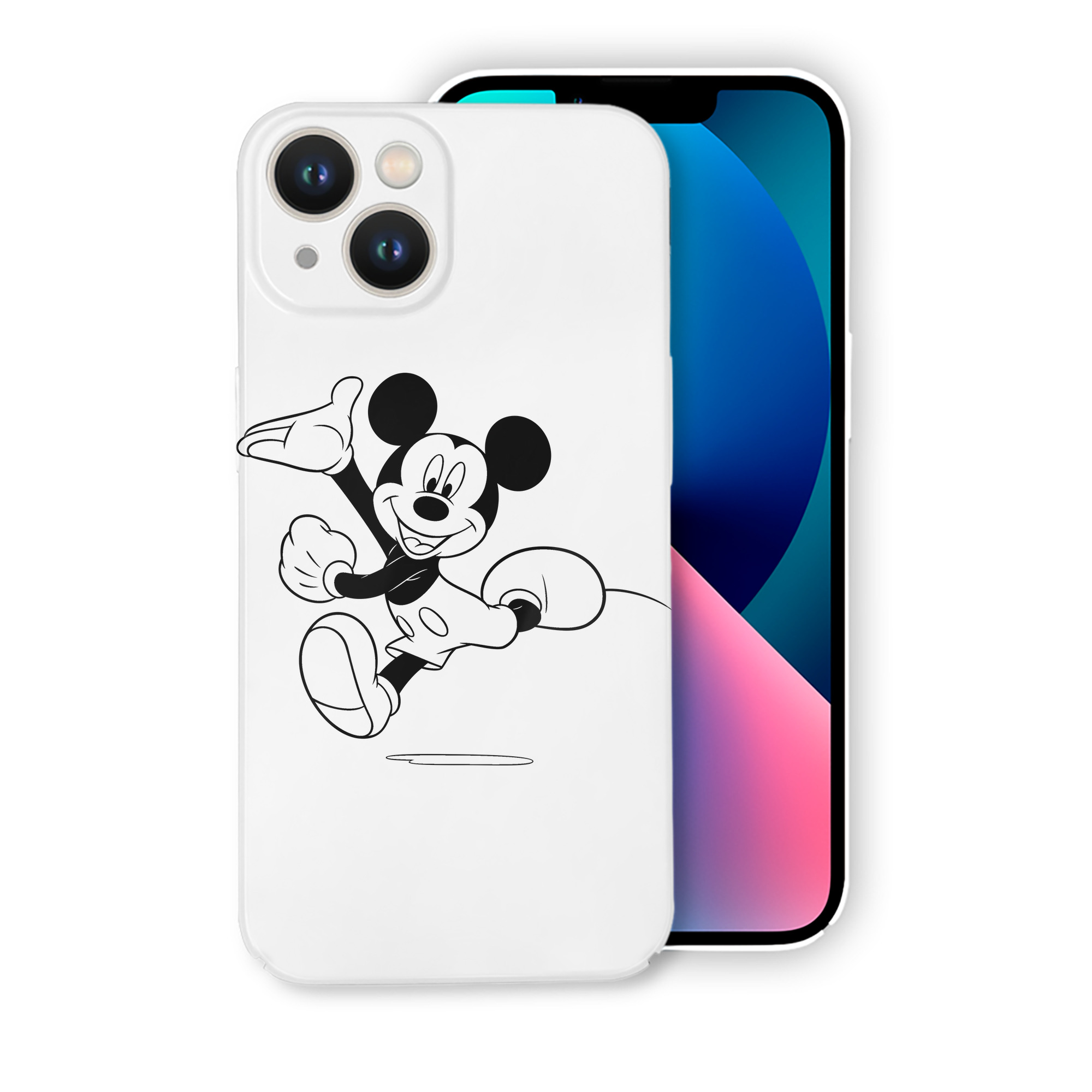 （画像用） ミッキーマウス Mickey Mouse 【iPhone 14シリーズ対応】ハードケース