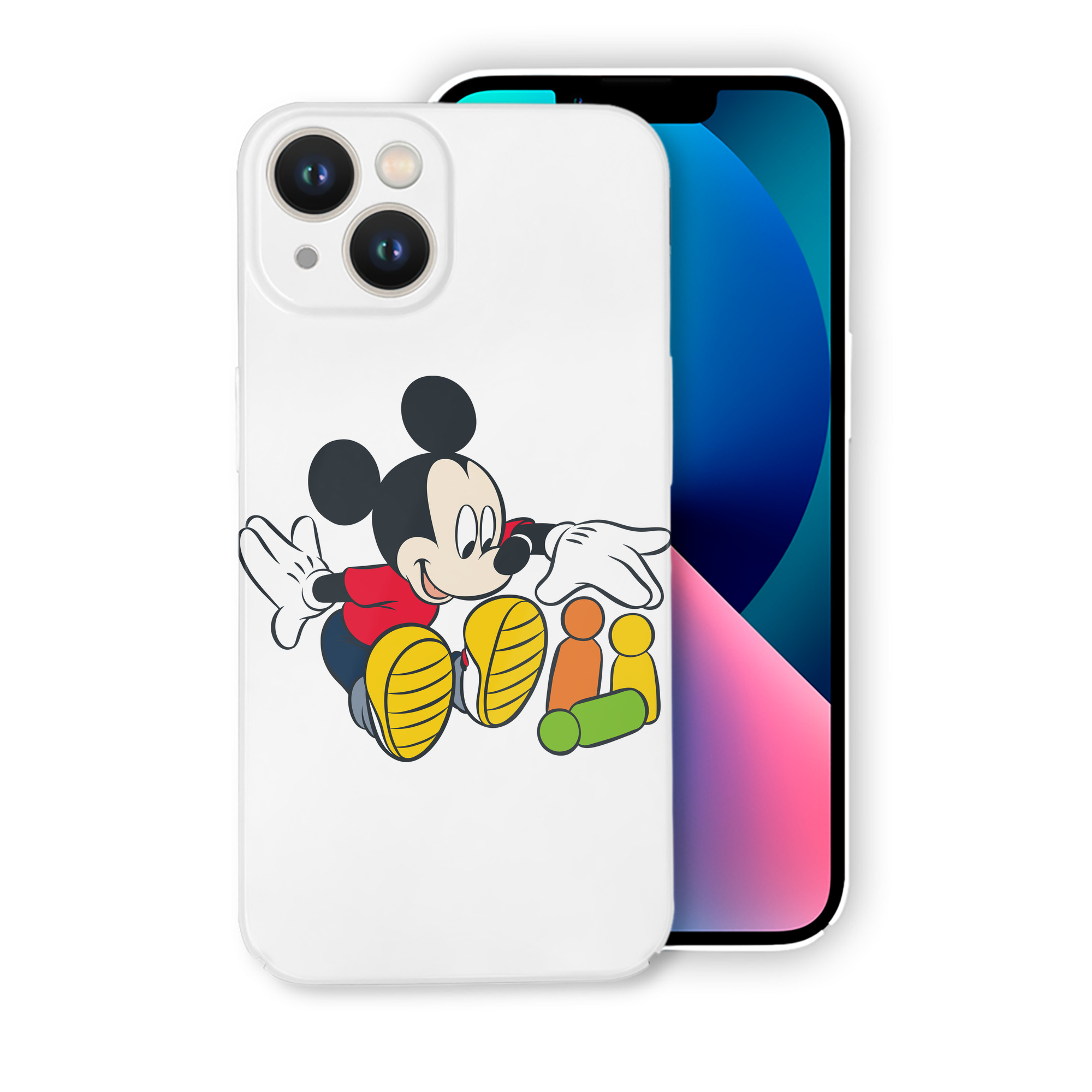 （画像用） ミッキーマウス Mickey Mouse 【iPhone 14シリーズ対応】ハードケース