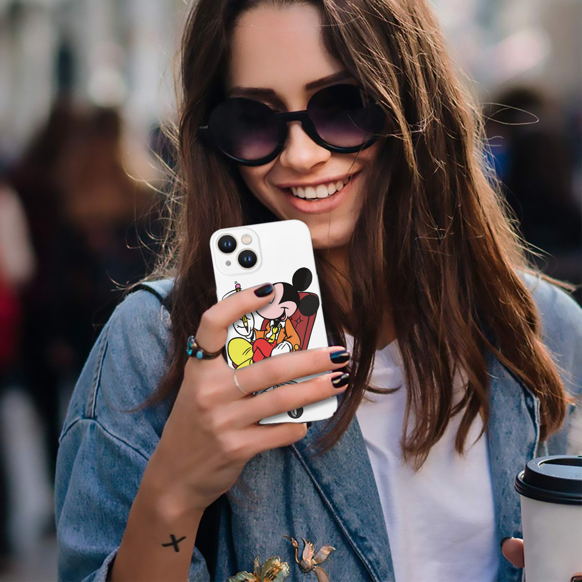 （画像用） ミッキーマウス Mickey Mouse 【iPhone 14シリーズ対応】ハードケース