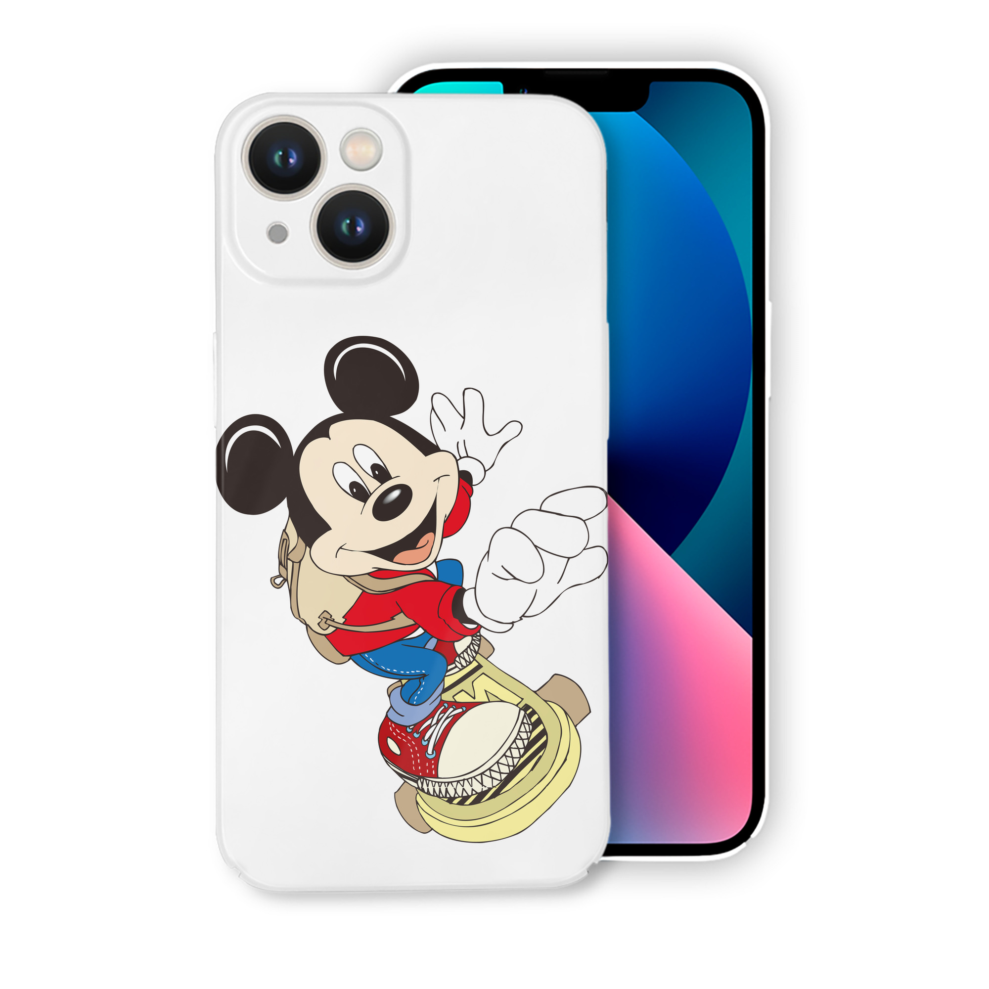 （画像用） ミッキーマウス Mickey Mouse 【iPhone 14シリーズ対応】ハードケース