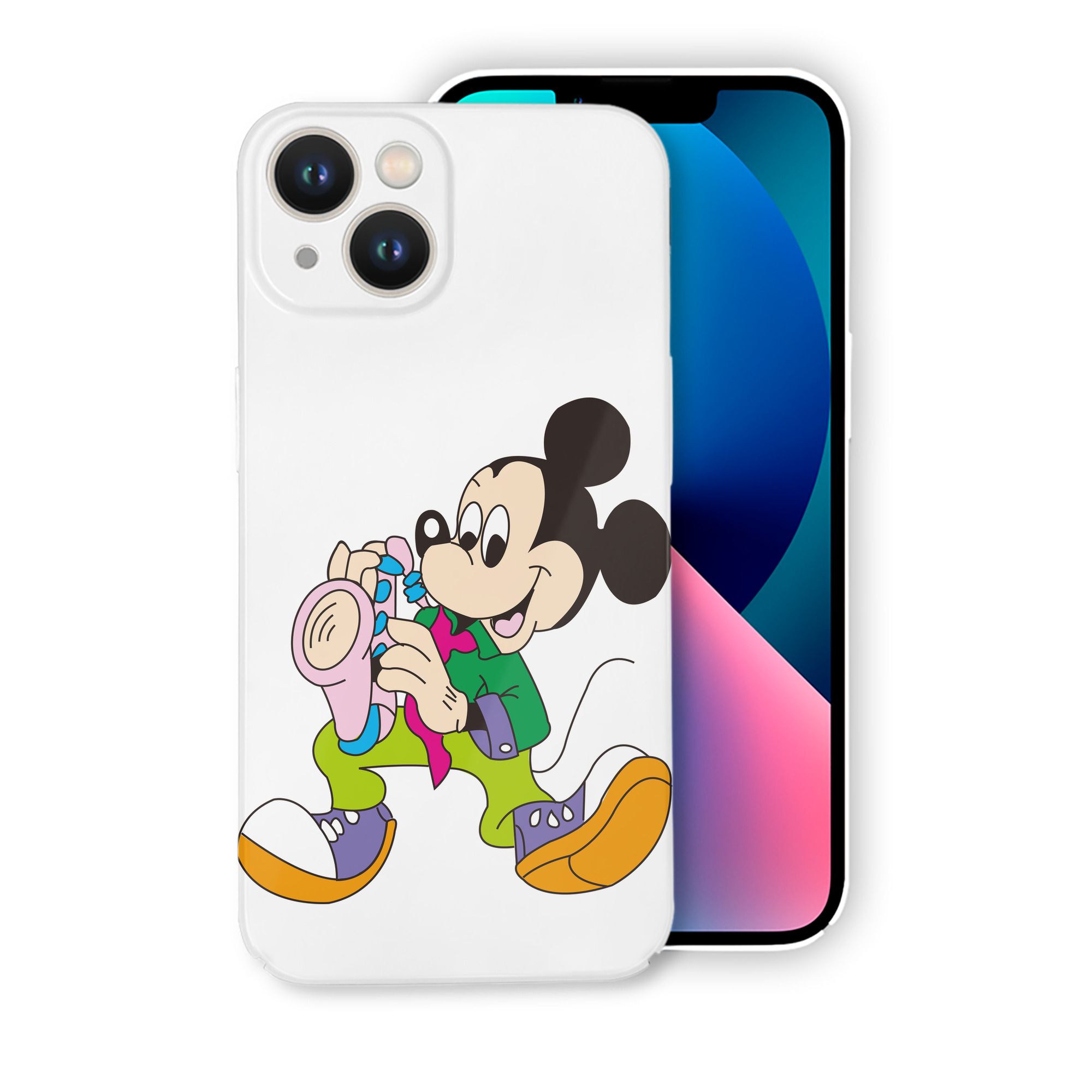 （画像用） ミッキーマウス Mickey Mouse 【iPhone 14シリーズ対応】ハードケース