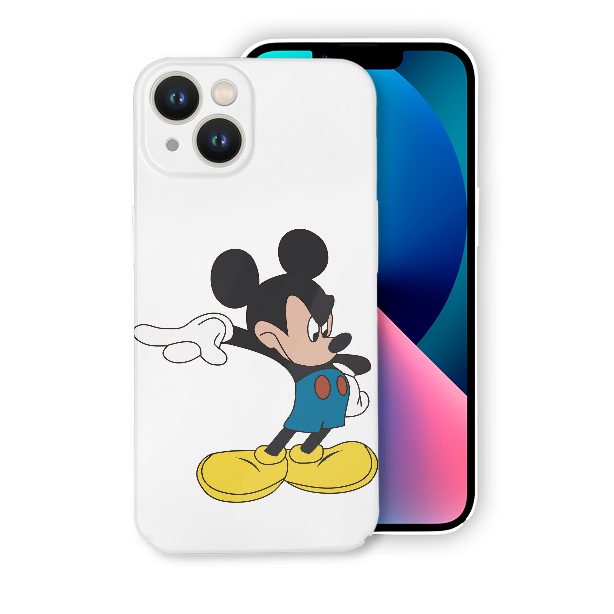（画像用） ミッキーマウス Mickey Mouse 【iPhone 14シリーズ対応】ハードケース