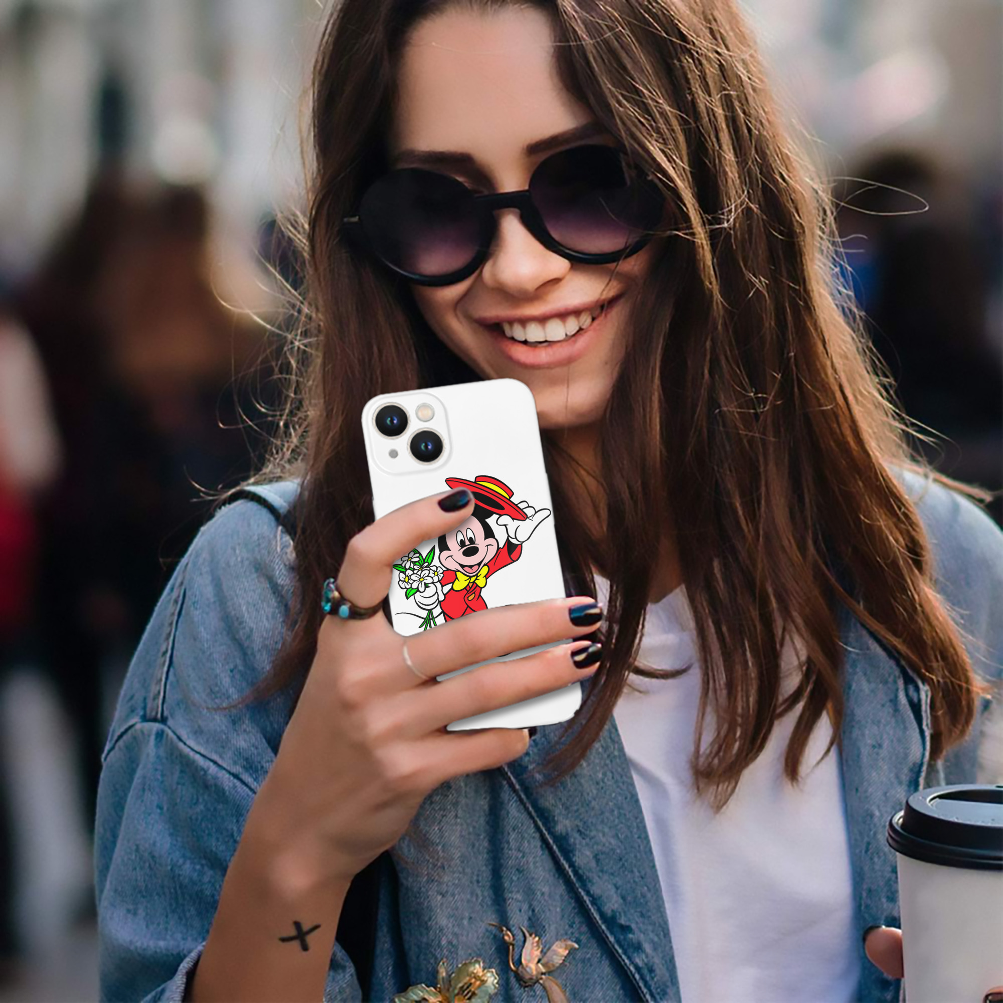 （画像用） ミッキーマウス Mickey Mouse 【iPhone 14シリーズ対応】ハードケース