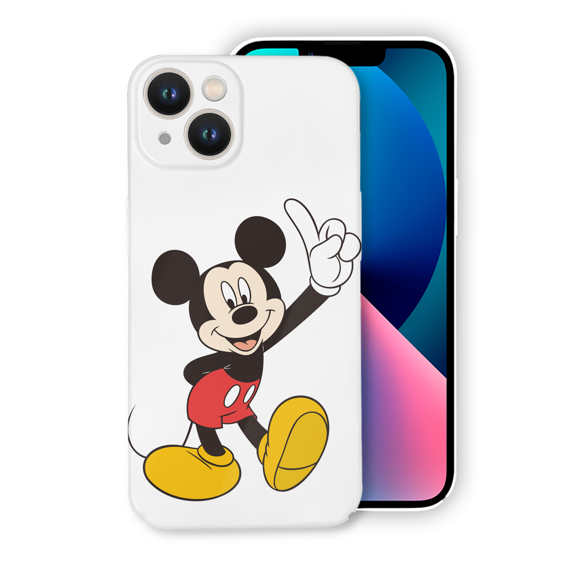 （画像用） ミッキーマウス Mickey Mouse 【iPhone 14シリーズ対応】ハードケース