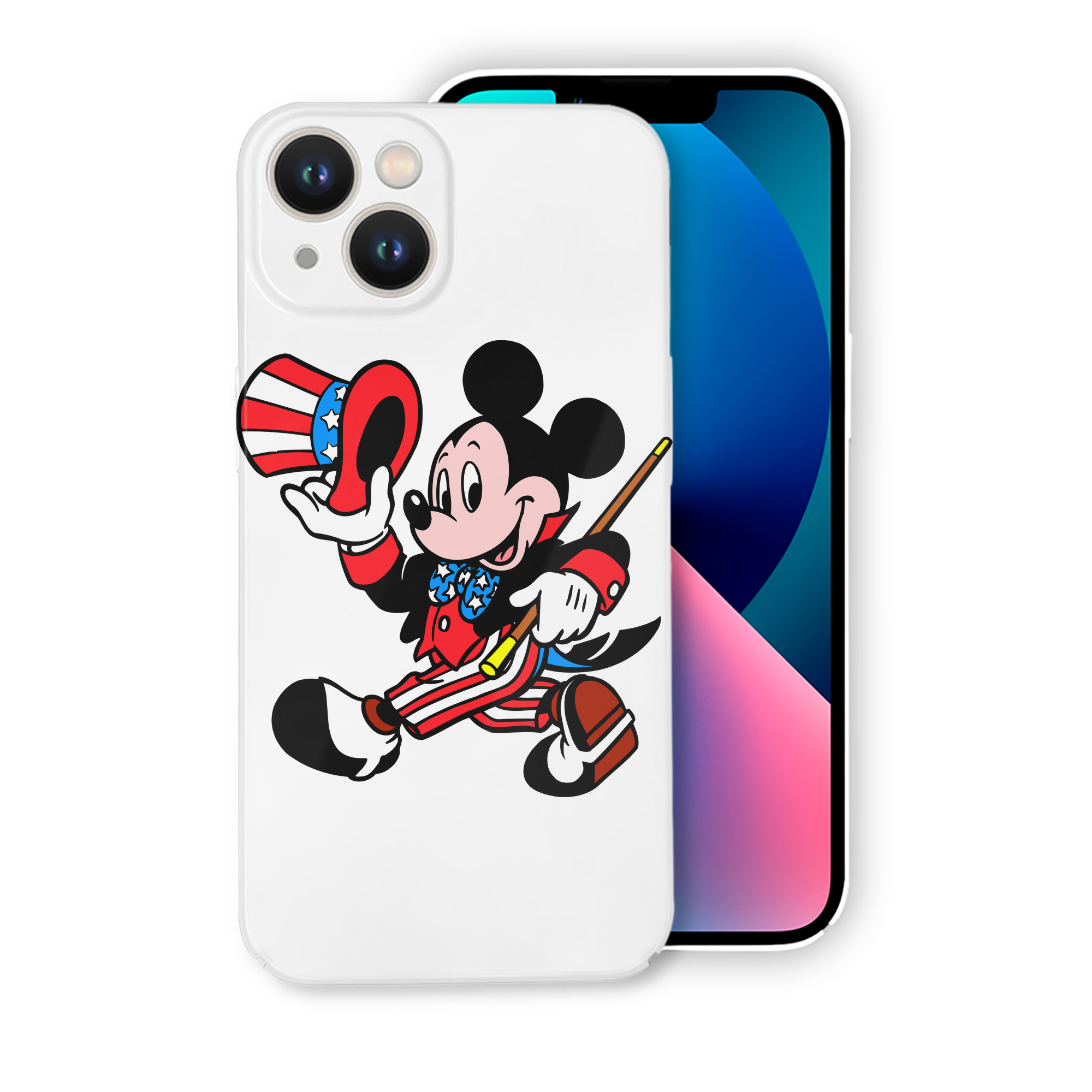 （画像用） ミッキーマウス Mickey Mouse 【iPhone 14シリーズ対応】ハードケース