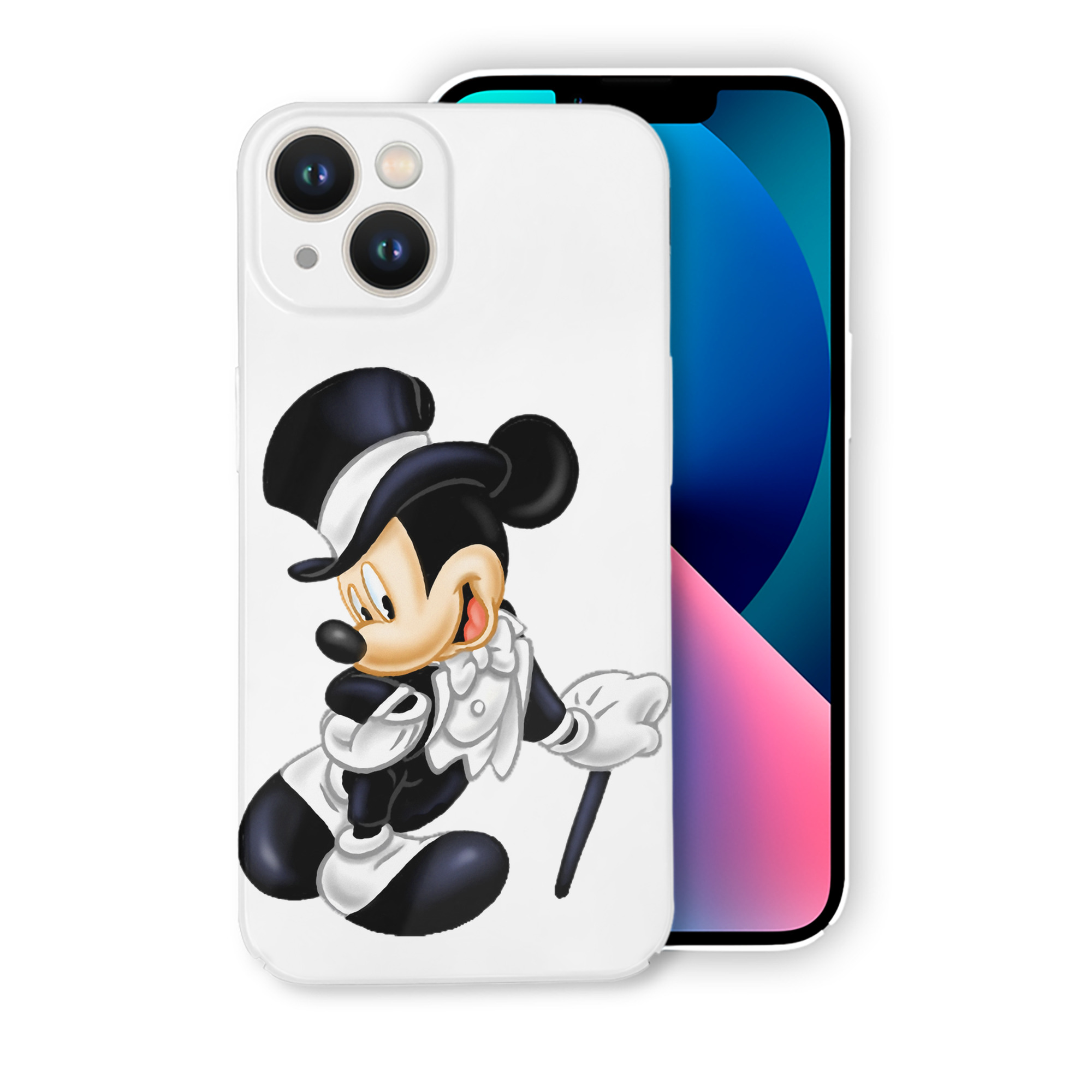 （画像用） ミッキーマウス Mickey Mouse 【iPhone 14シリーズ対応】ハードケース
