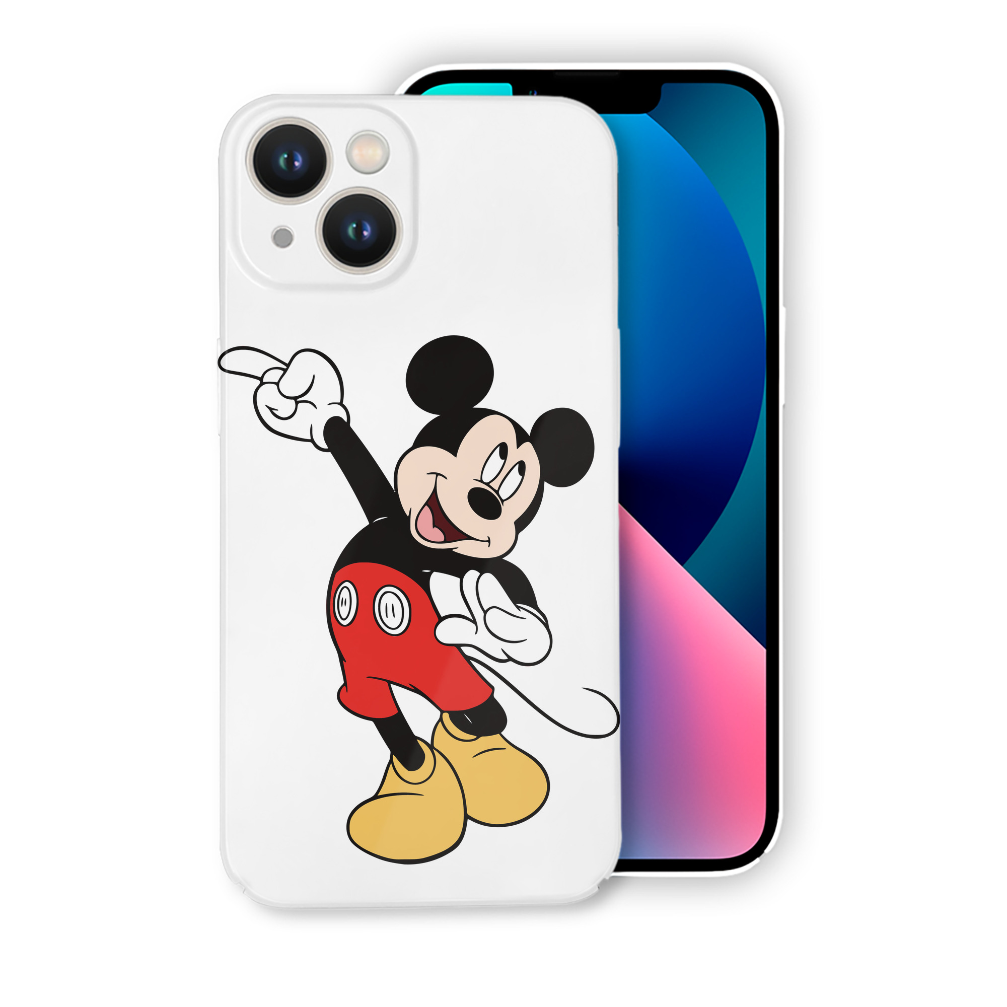 （画像用） ミッキーマウス Mickey Mouse 【iPhone 14シリーズ対応】ハードケース