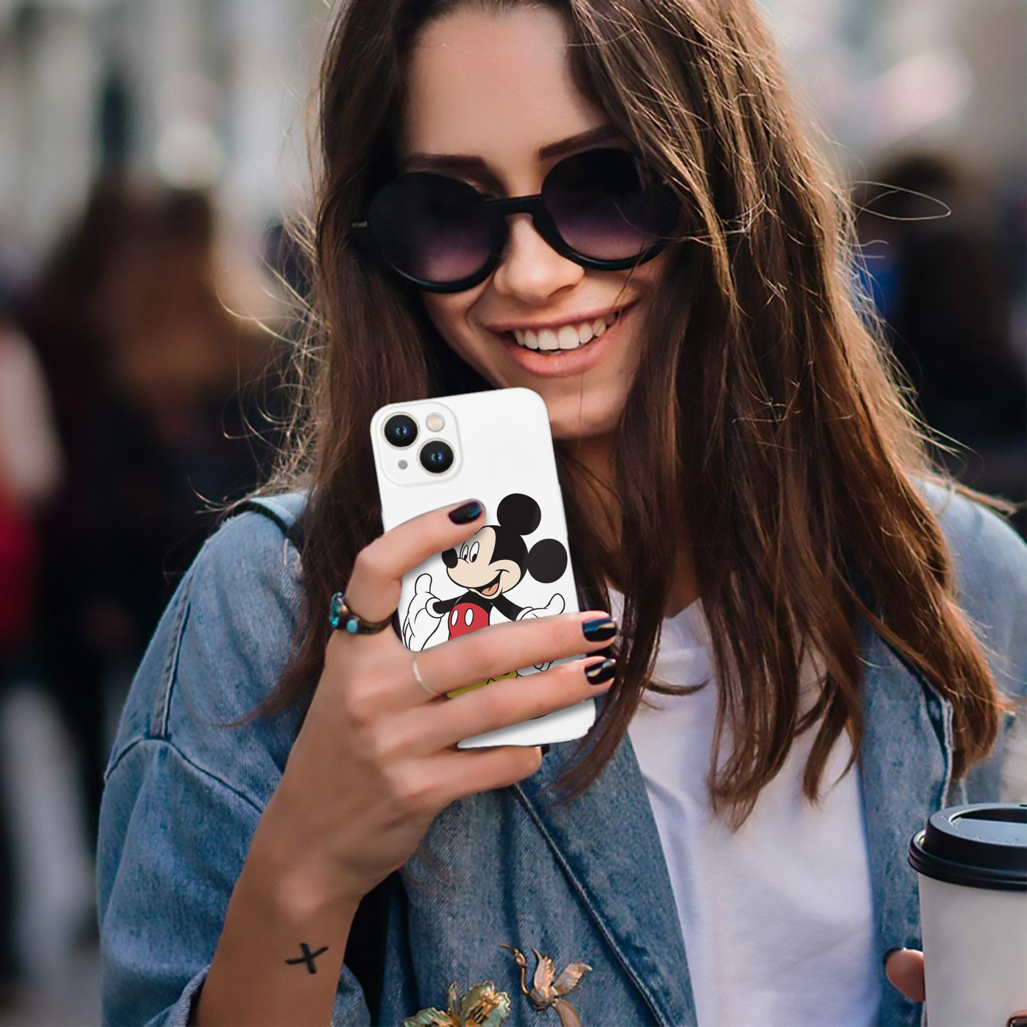（画像用） ミッキーマウス Mickey Mouse 【iPhone 14シリーズ対応】ハードケース
