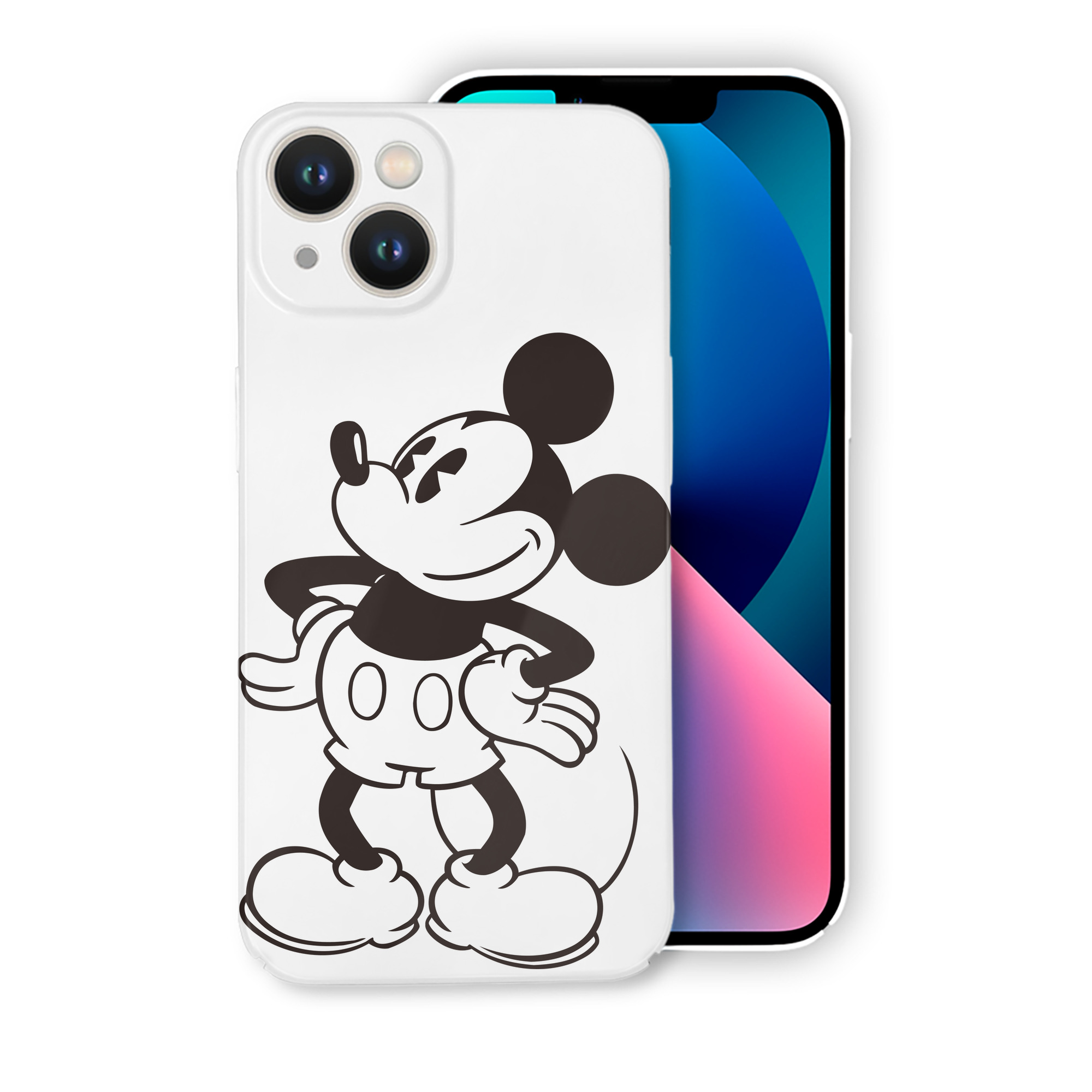 （画像用） ミッキーマウス Mickey Mouse 【iPhone 14シリーズ対応】ハードケース