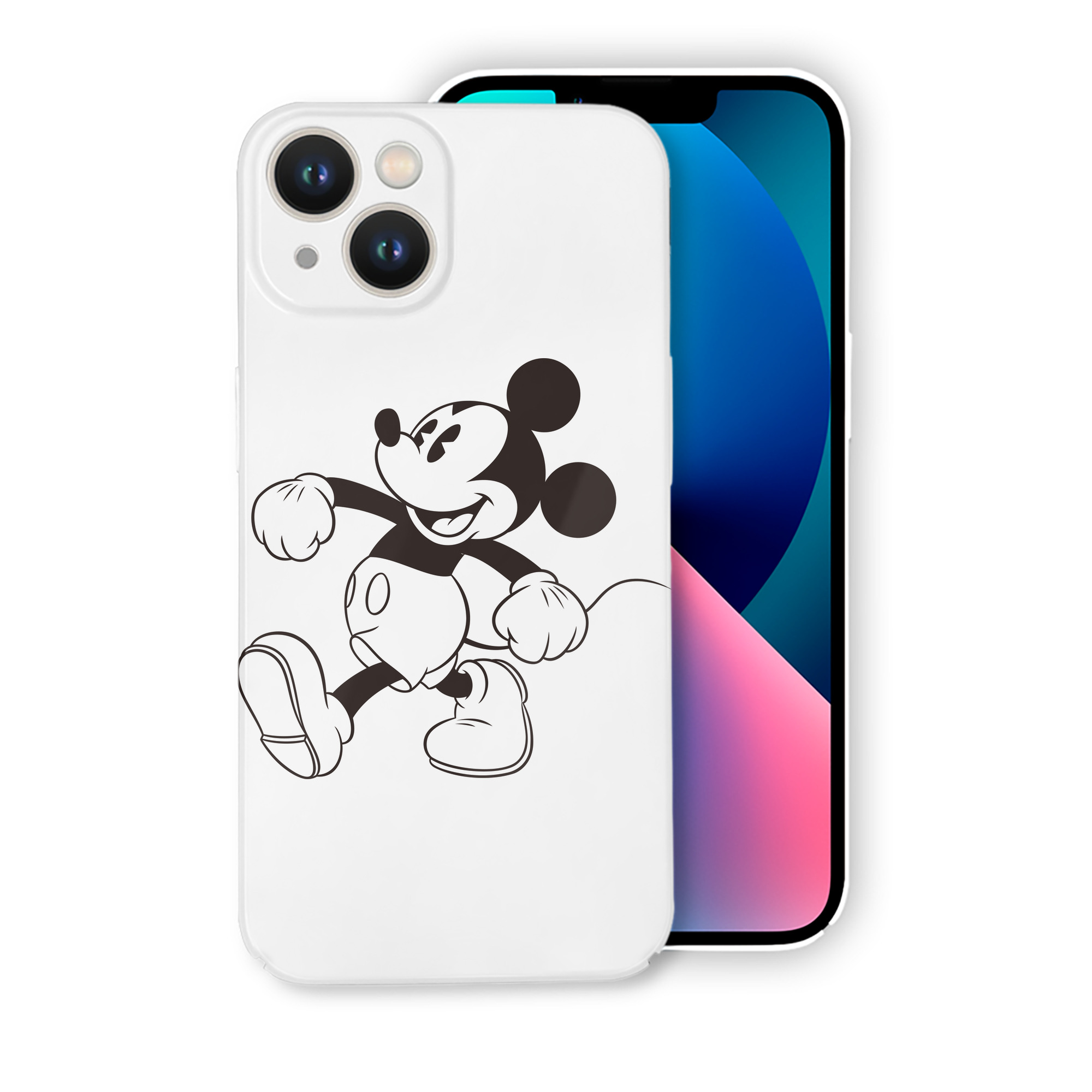（画像用） ミッキーマウス Mickey Mouse 【iPhone 14シリーズ対応】ハードケース