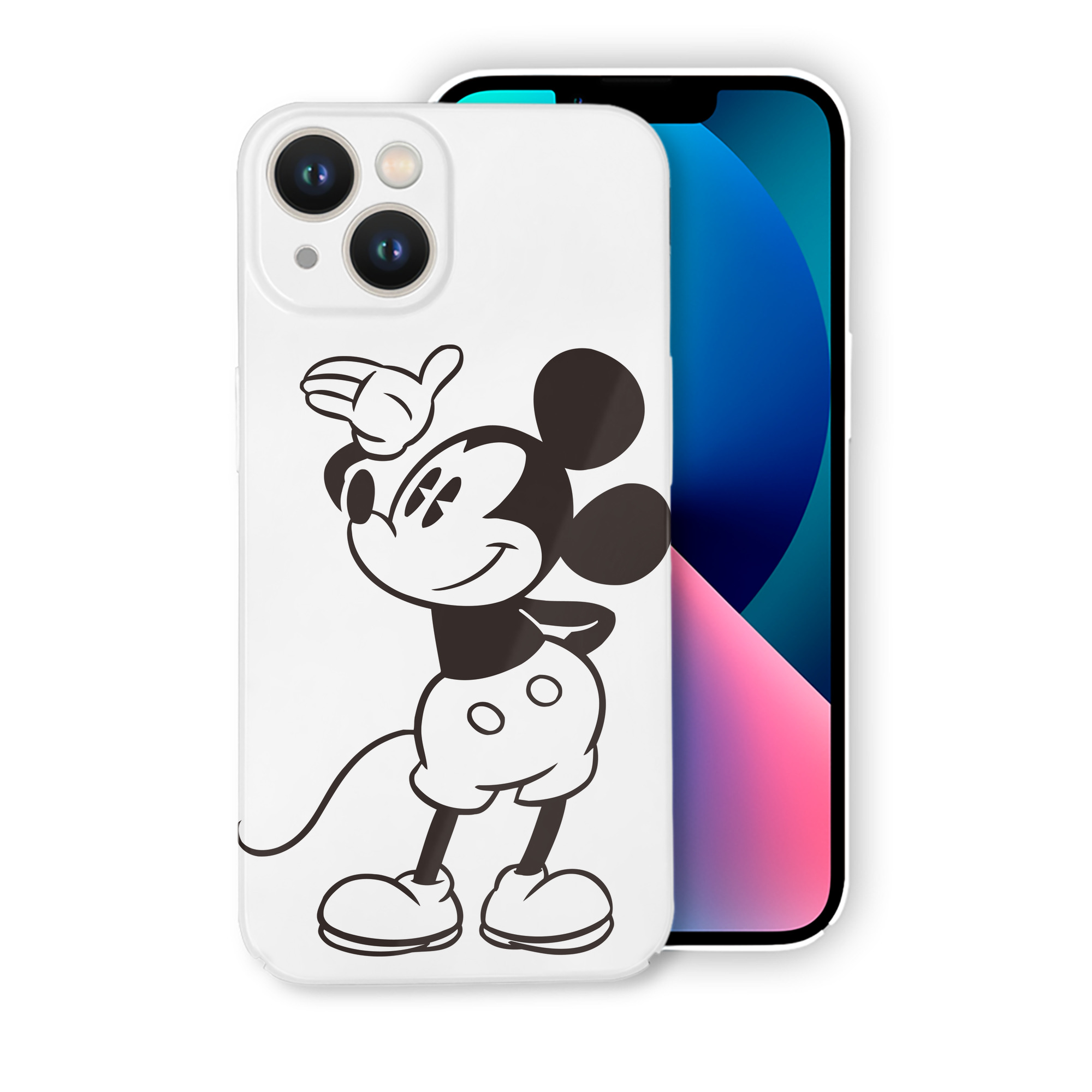 （画像用） ミッキーマウス Mickey Mouse 【iPhone 14シリーズ対応】ハードケース