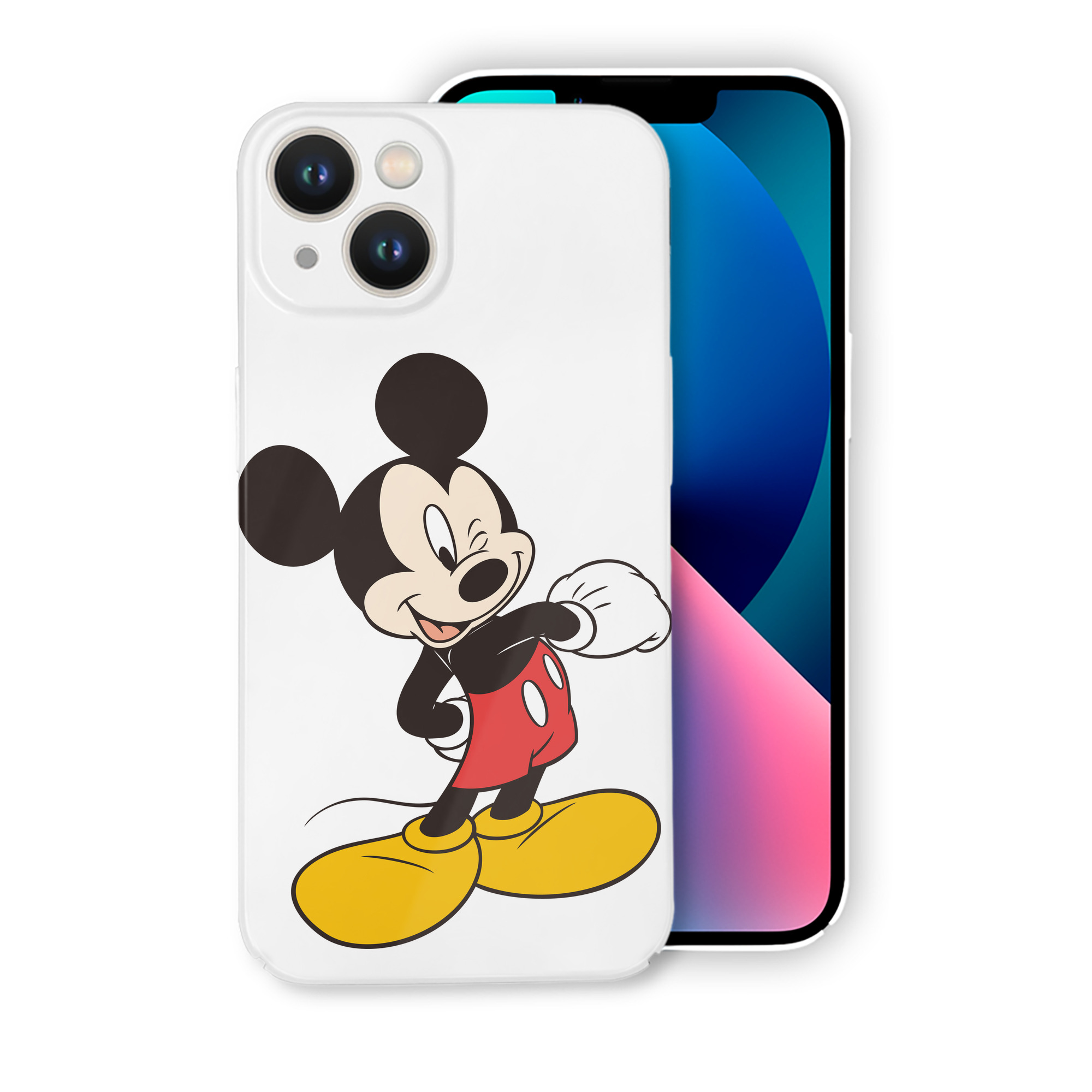 （画像用） ミッキーマウス Mickey Mouse 【iPhone 14シリーズ対応】ハードケース