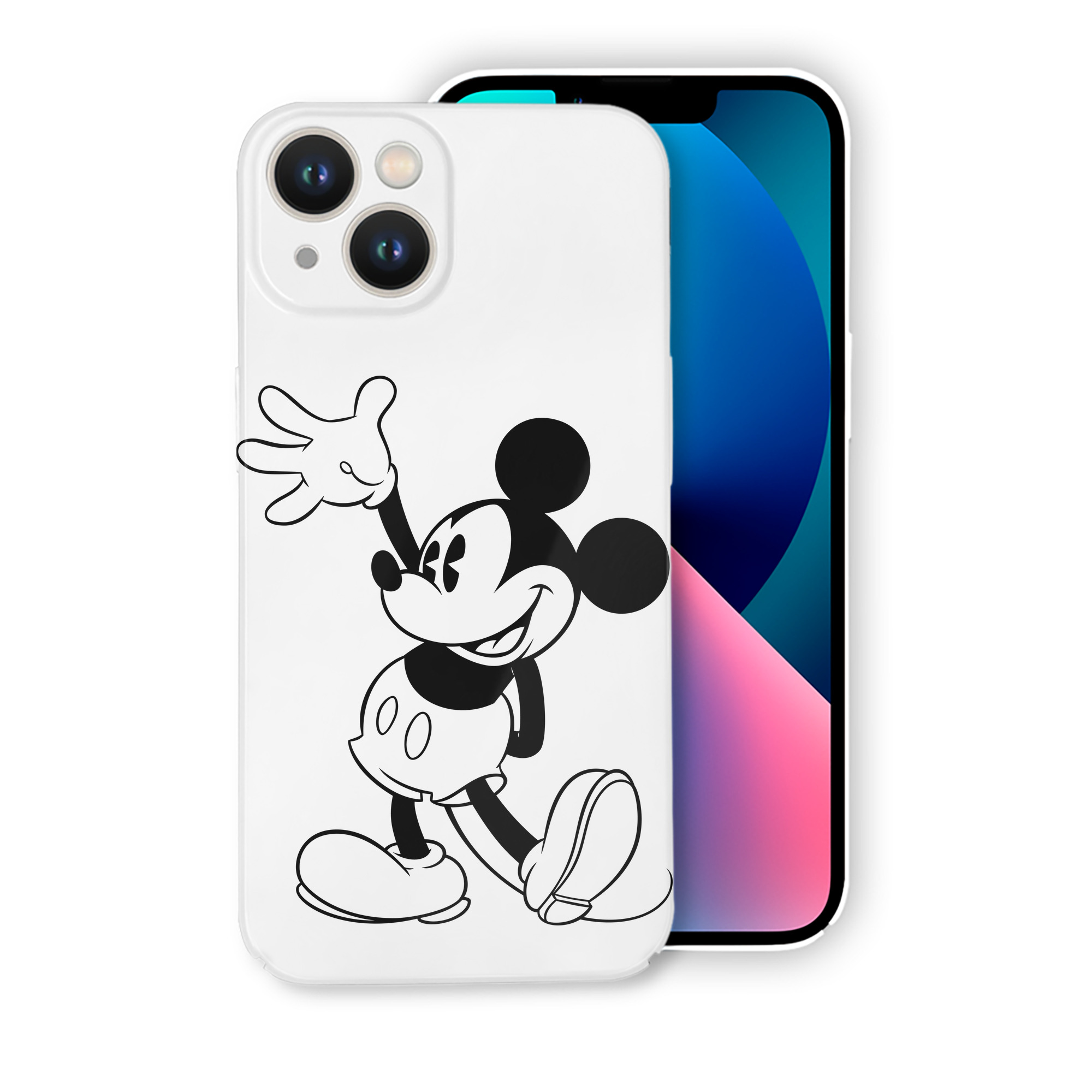 （画像用） ミッキーマウス Mickey Mouse 【iPhone 14シリーズ対応】ハードケース