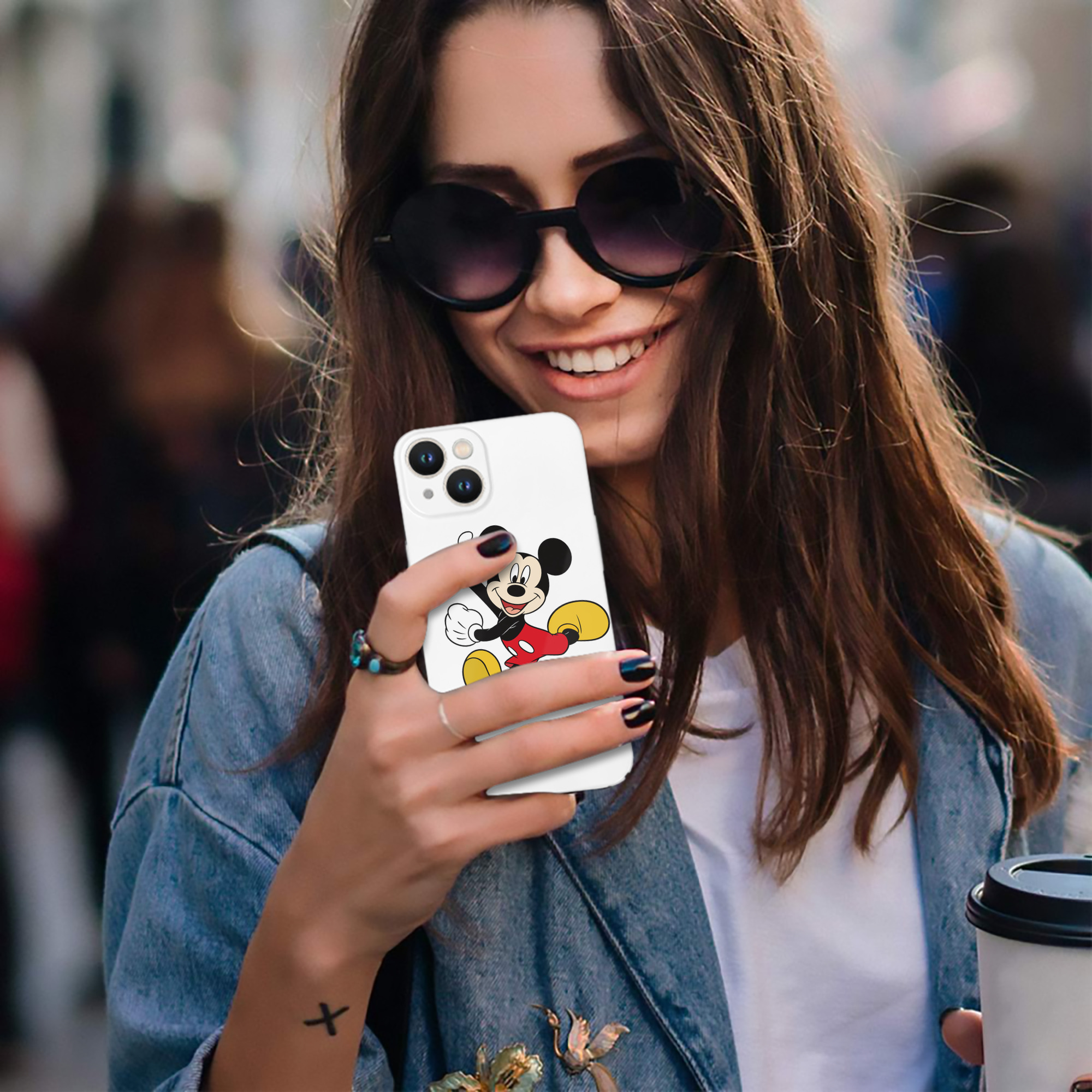 （画像用） ミッキーマウス Mickey Mouse 【iPhone 14シリーズ対応】ハードケース