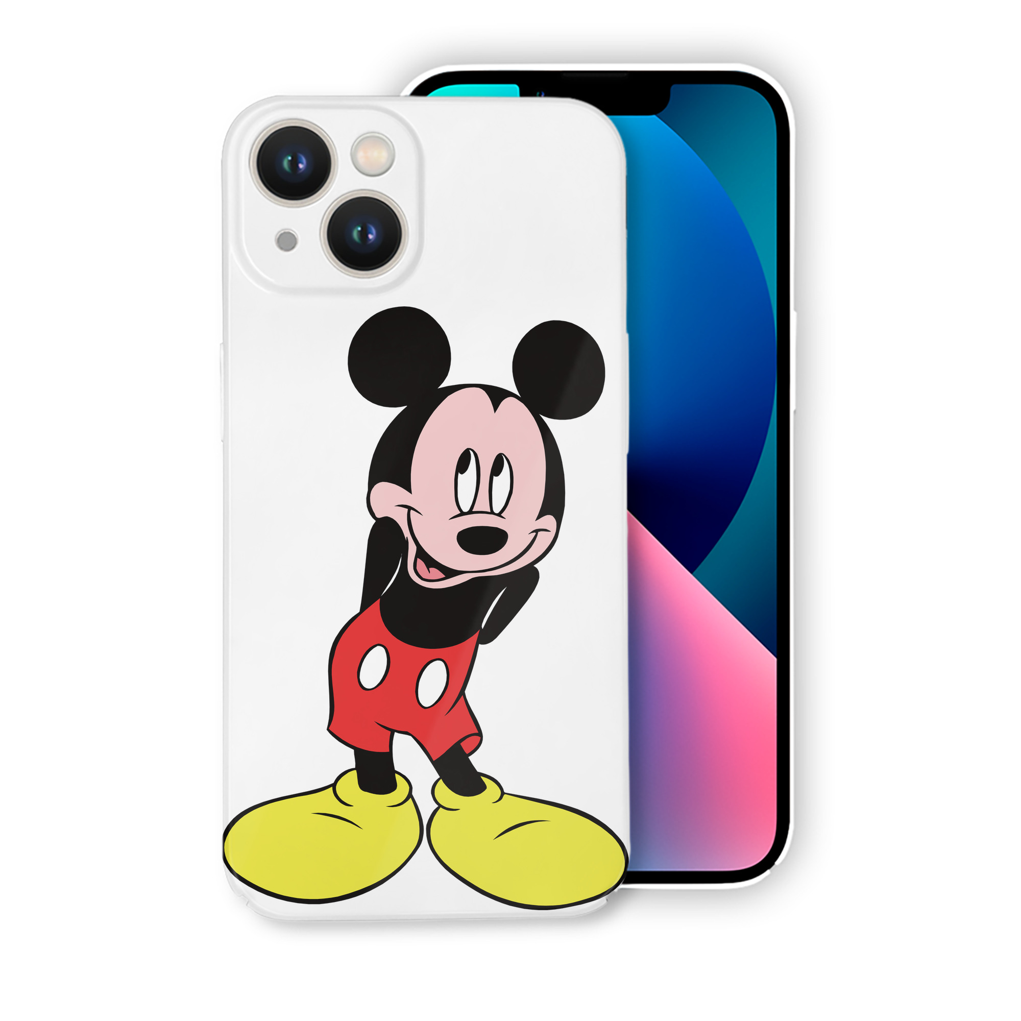 （画像用） ミッキーマウス Mickey Mouse 【iPhone 14シリーズ対応】ハードケース