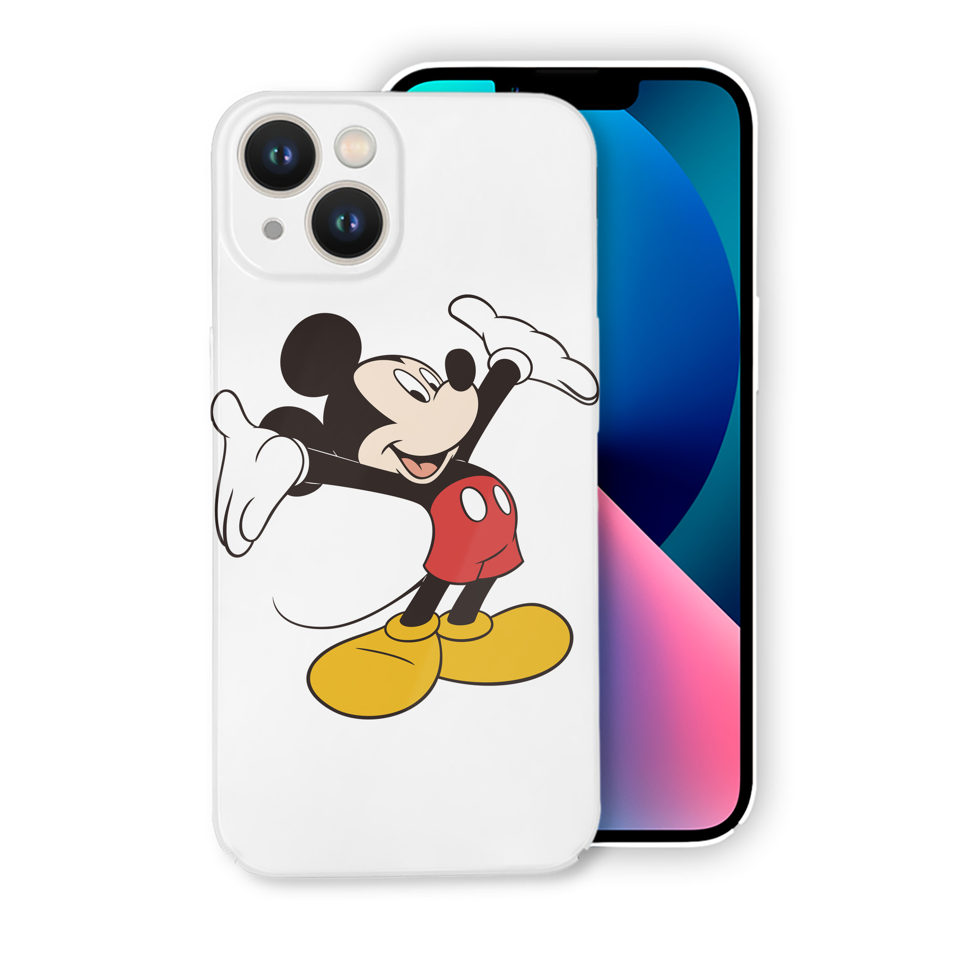 （画像用） ミッキーマウス Mickey Mouse 【iPhone 14シリーズ対応】ハードケース