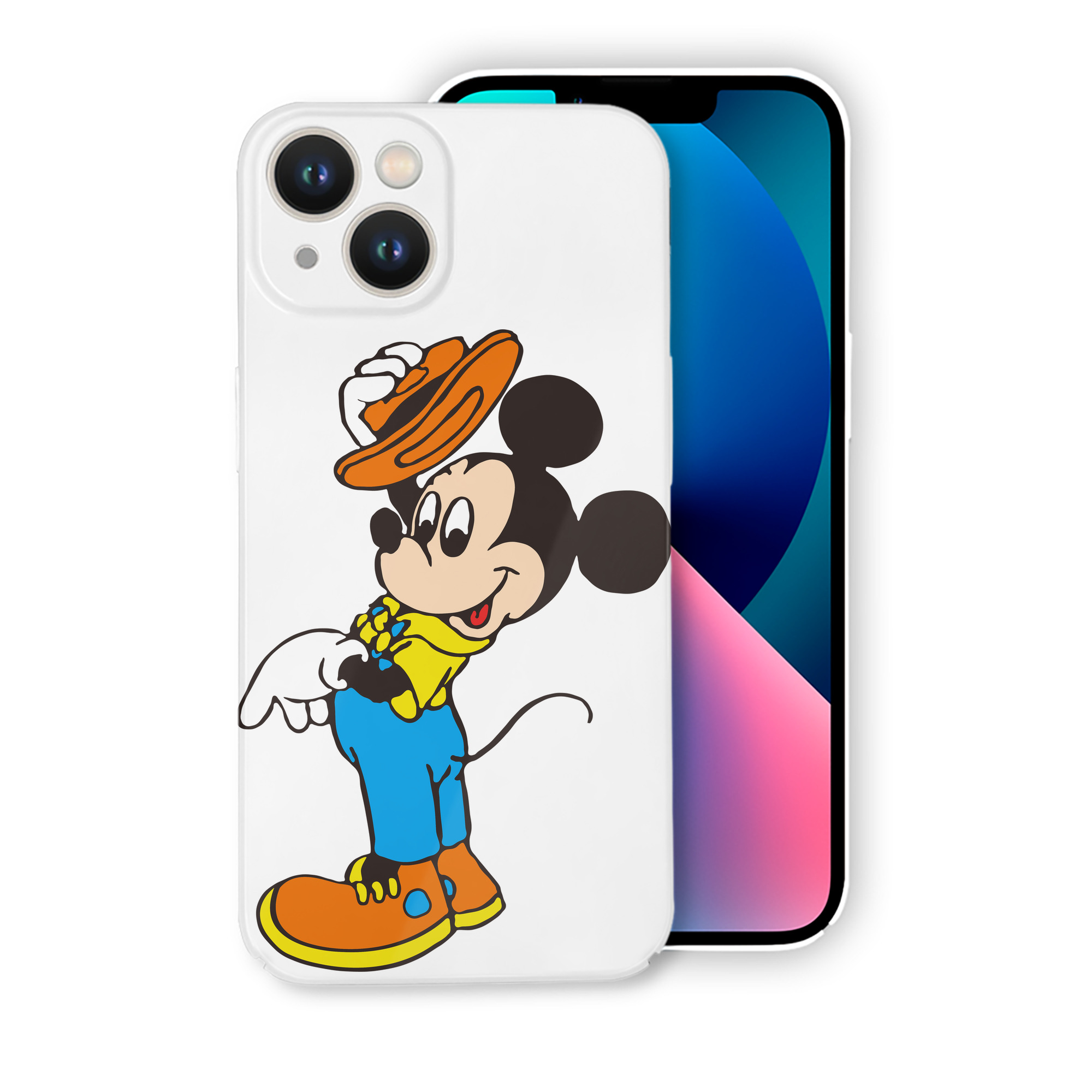 （画像用） ミッキーマウス Mickey Mouse 【iPhone 14シリーズ対応】ハードケース