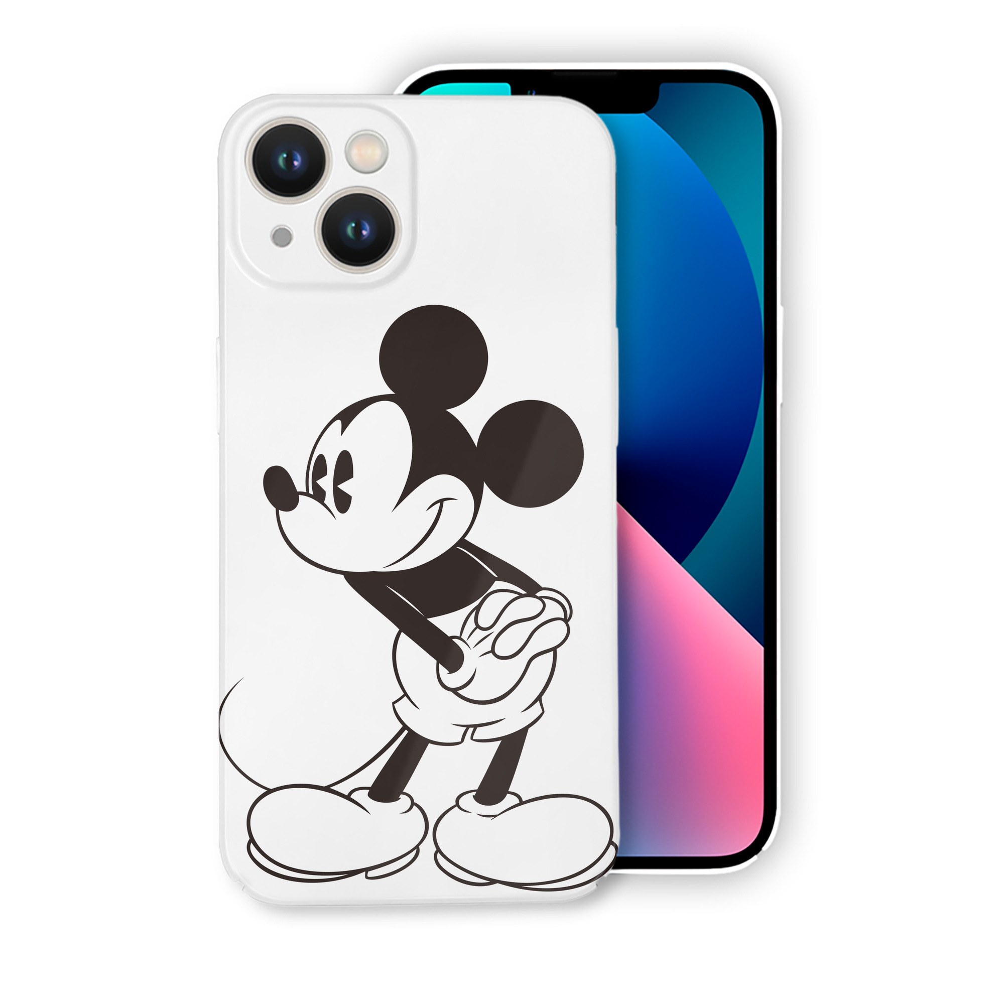 （画像用） ミッキーマウス Mickey Mouse 【iPhone 14シリーズ対応】ハードケース