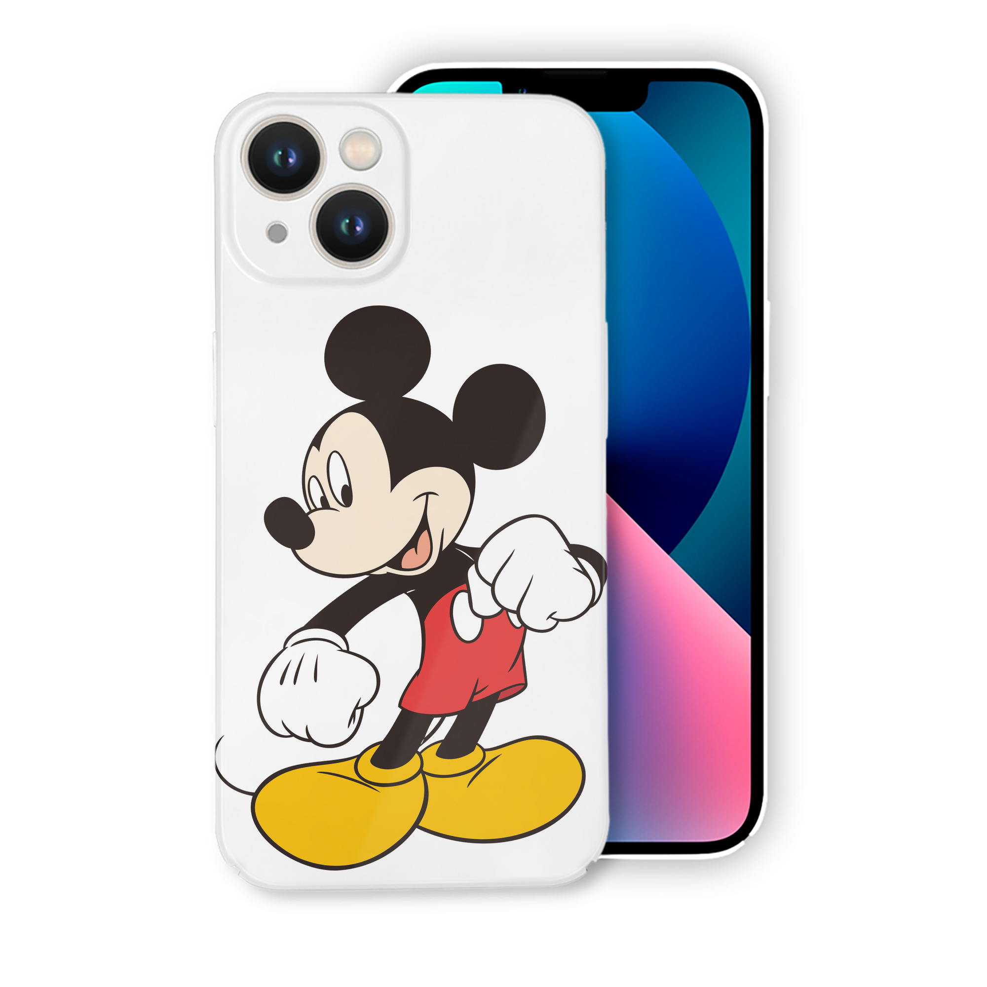 （画像用） ミッキーマウス Mickey Mouse 【iPhone 14シリーズ対応】ハードケース