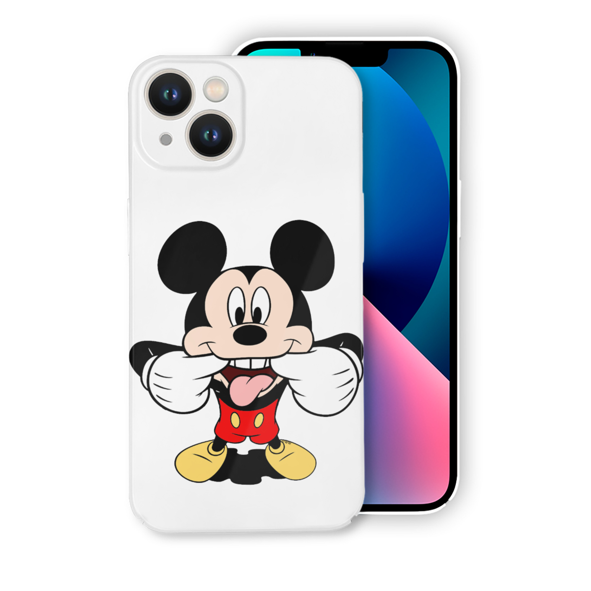 （画像用） ミッキーマウス Mickey Mouse 【iPhone 14シリーズ対応】ハードケース