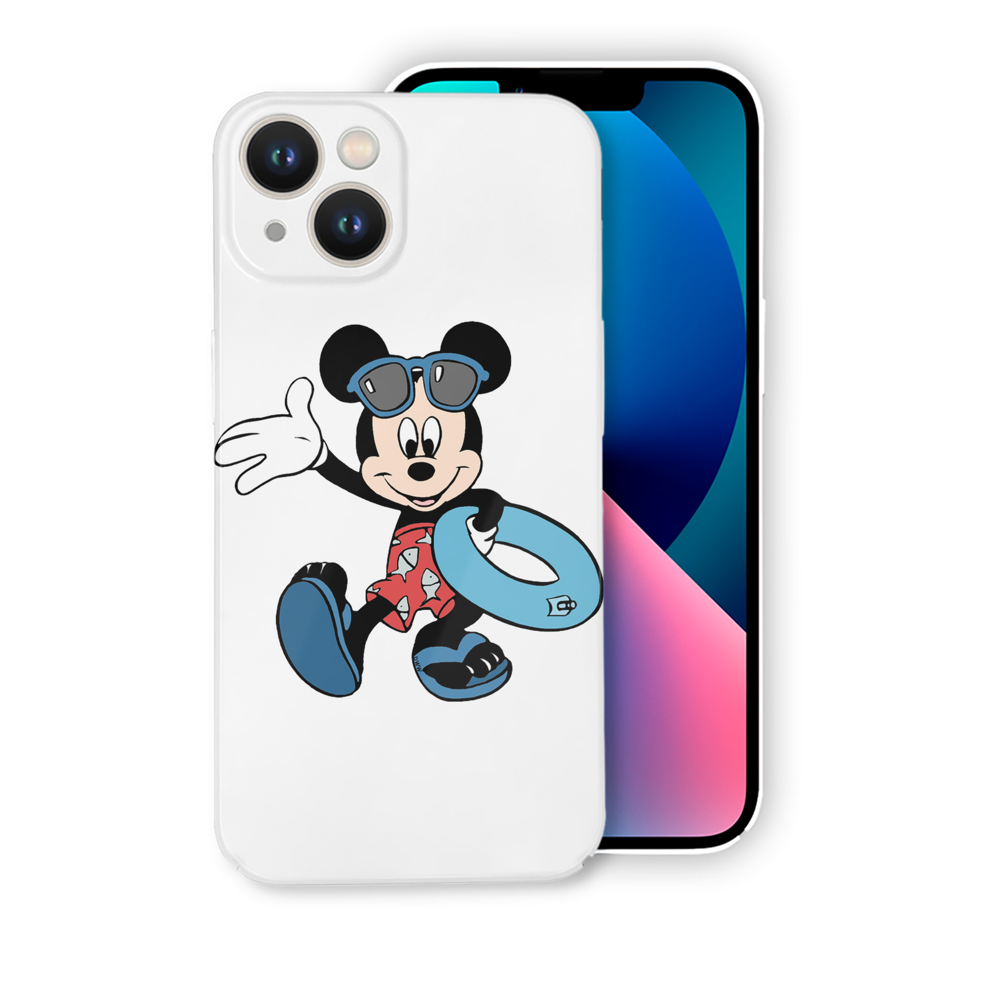 （画像用） ミッキーマウス Mickey Mouse 【iPhone 14シリーズ対応】ハードケース