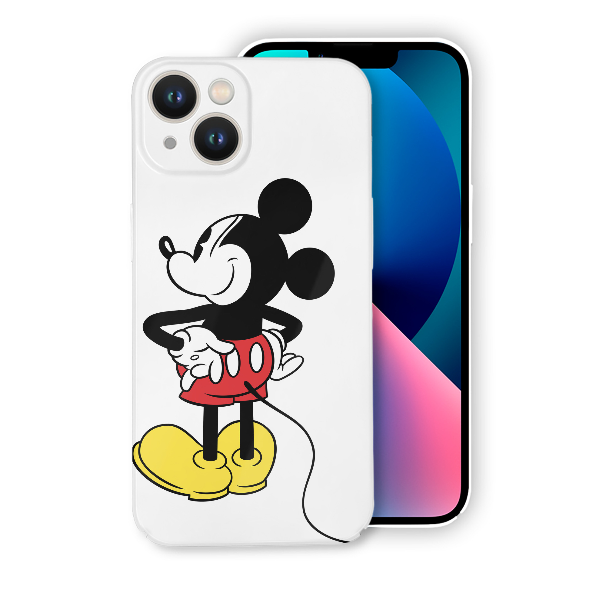 （画像用） ミッキーマウス Mickey Mouse 【iPhone 14シリーズ対応】ハードケース