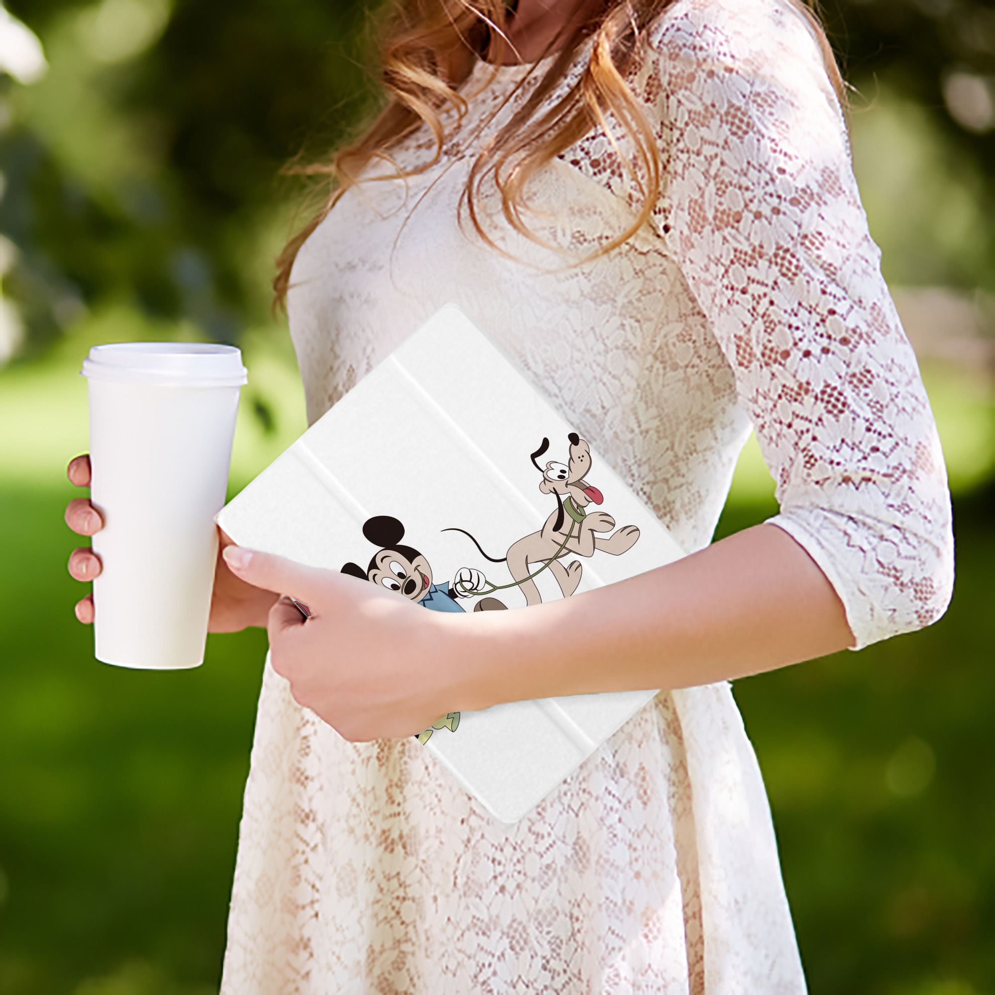 ミッキーマウス Mickey Mouse IPad ケース ペン収納付き 三つ折りスタンド PUレザー×シリコン 対応機種9.5/10.5/10.9インチ