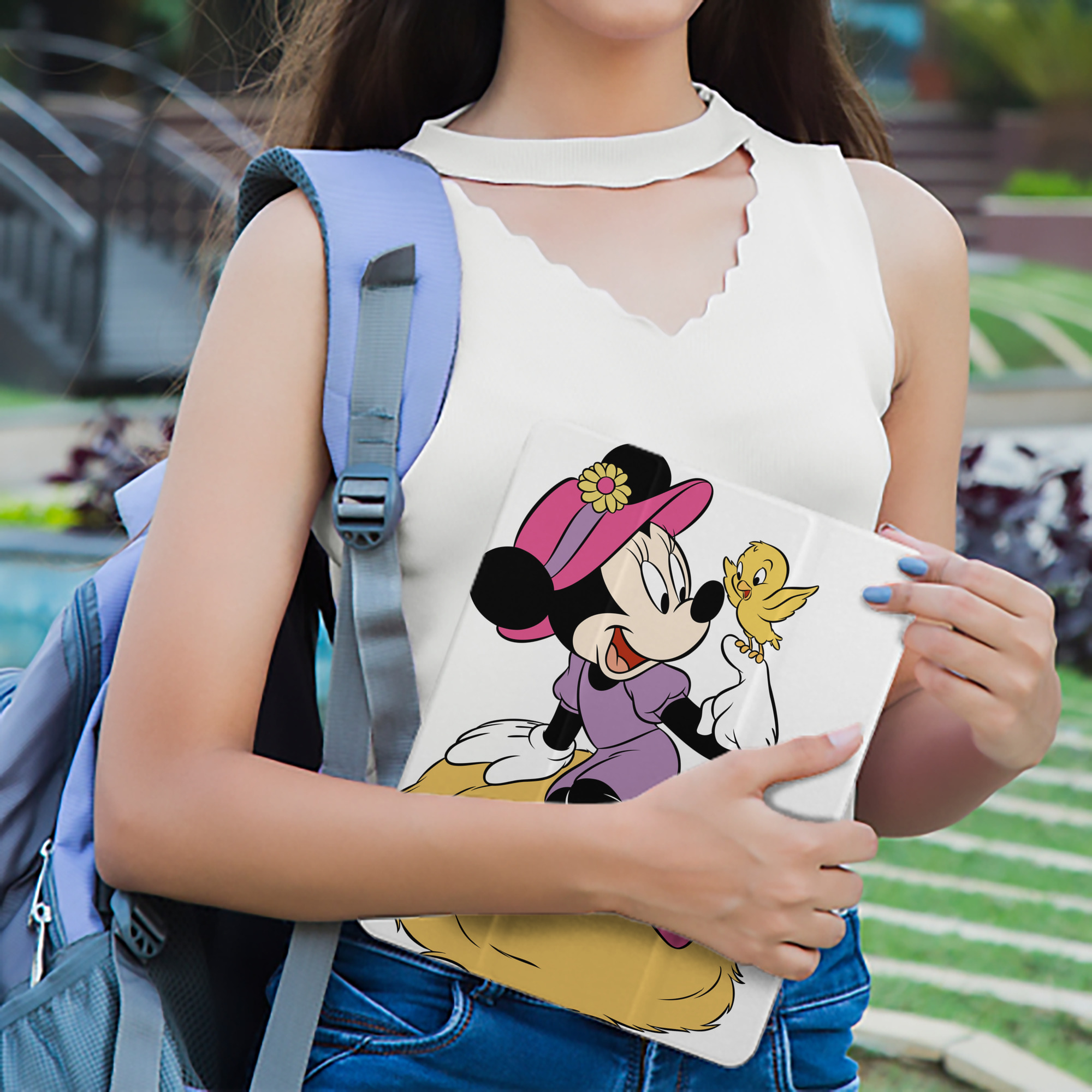 ミッキーマウス Mickey Mouse IPad ケース ペン収納付き 三つ折りスタンド PUレザー×シリコン 対応機種9.5/10.5/10.9インチ
