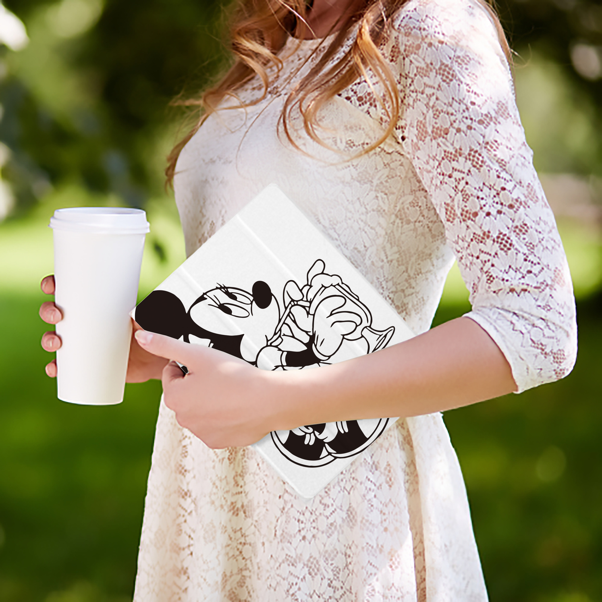 ミッキーマウス Mickey Mouse IPad ケース ペン収納付き 三つ折りスタンド PUレザー×シリコン 対応機種9.5/10.5/10.9インチ