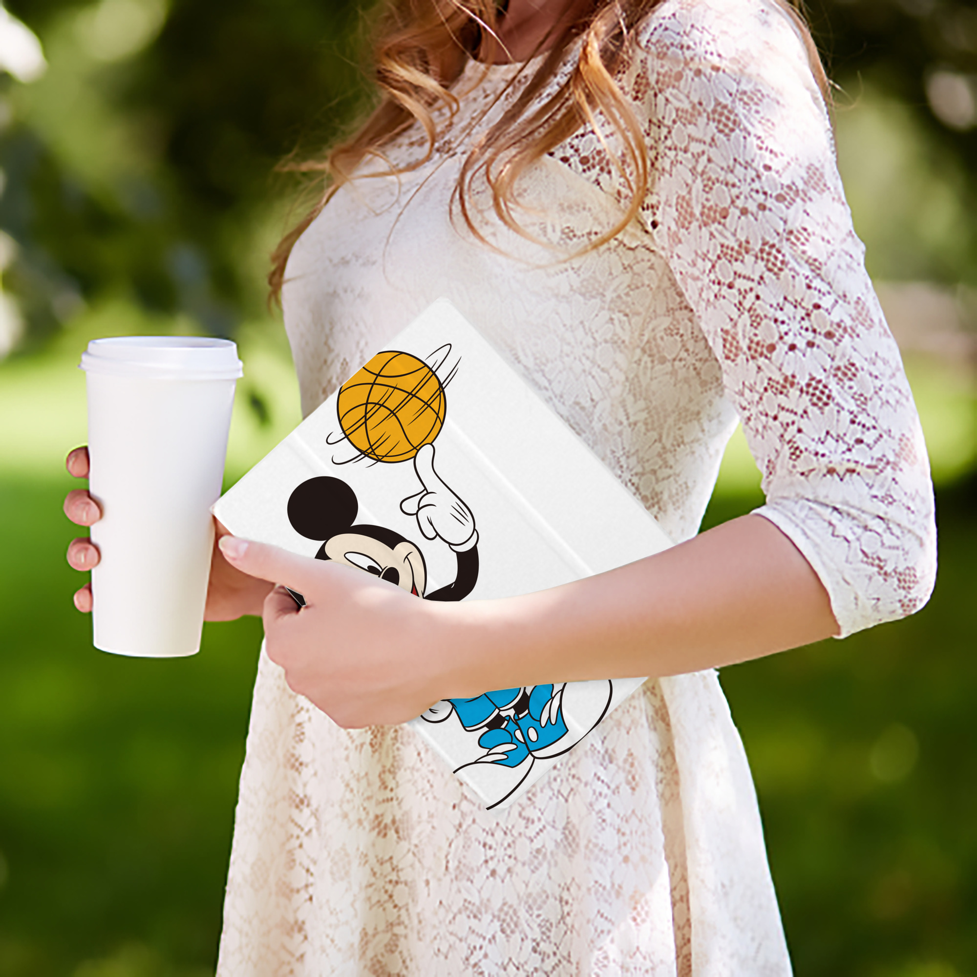 ミッキーマウス Mickey Mouse IPad ケース ペン収納付き 三つ折りスタンド PUレザー×シリコン 対応機種9.5/10.5/10.9インチ