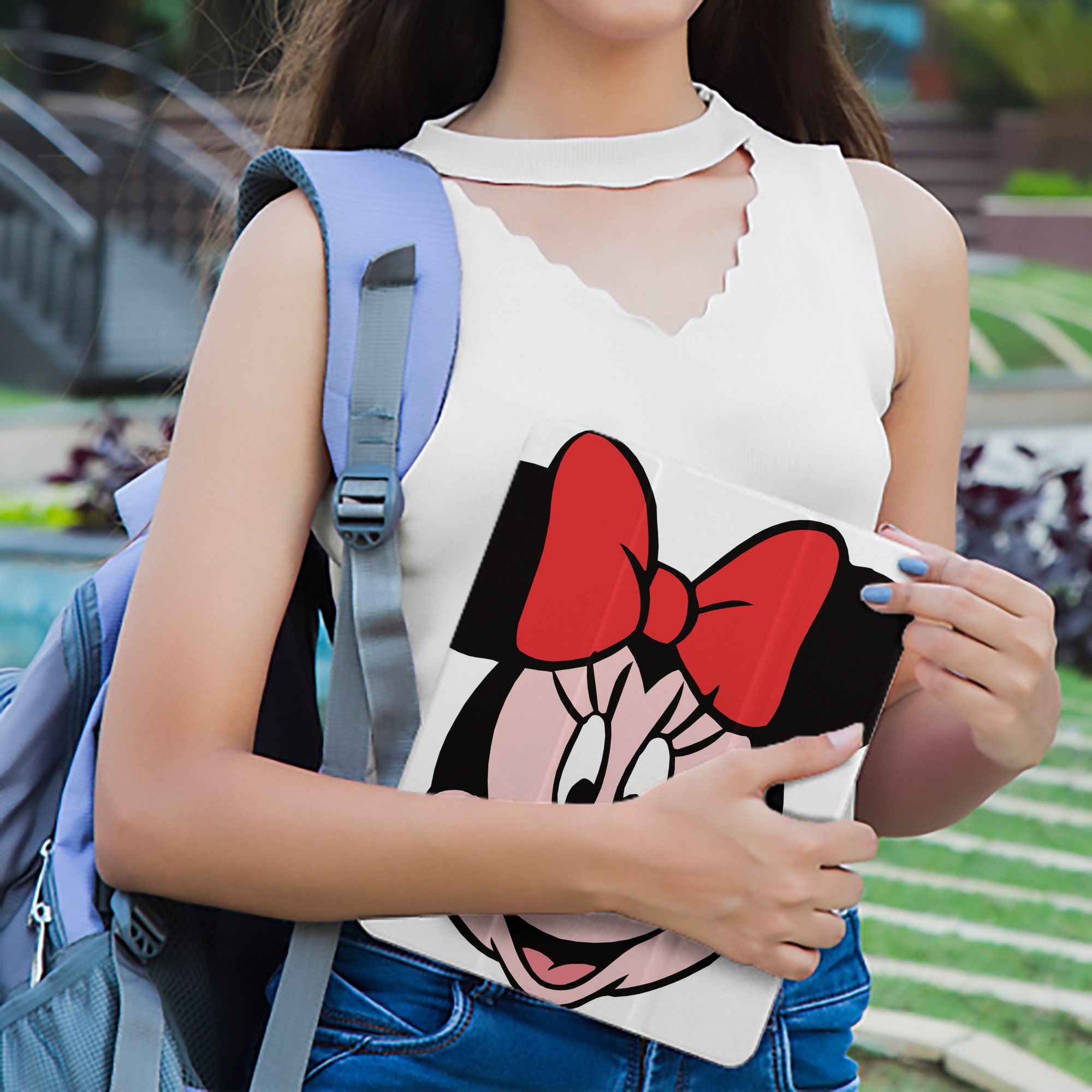 ミッキーマウス Mickey Mouse IPad ケース ペン収納付き 三つ折りスタンド PUレザー×シリコン 対応機種9.5/10.5/10.9インチ