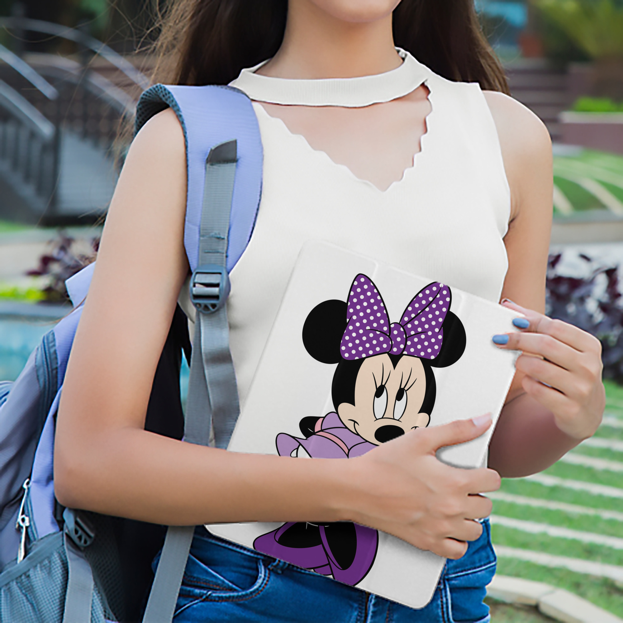 ミッキーマウス Mickey Mouse IPad ケース ペン収納付き 三つ折りスタンド PUレザー×シリコン 対応機種9.5/10.5/10.9インチ