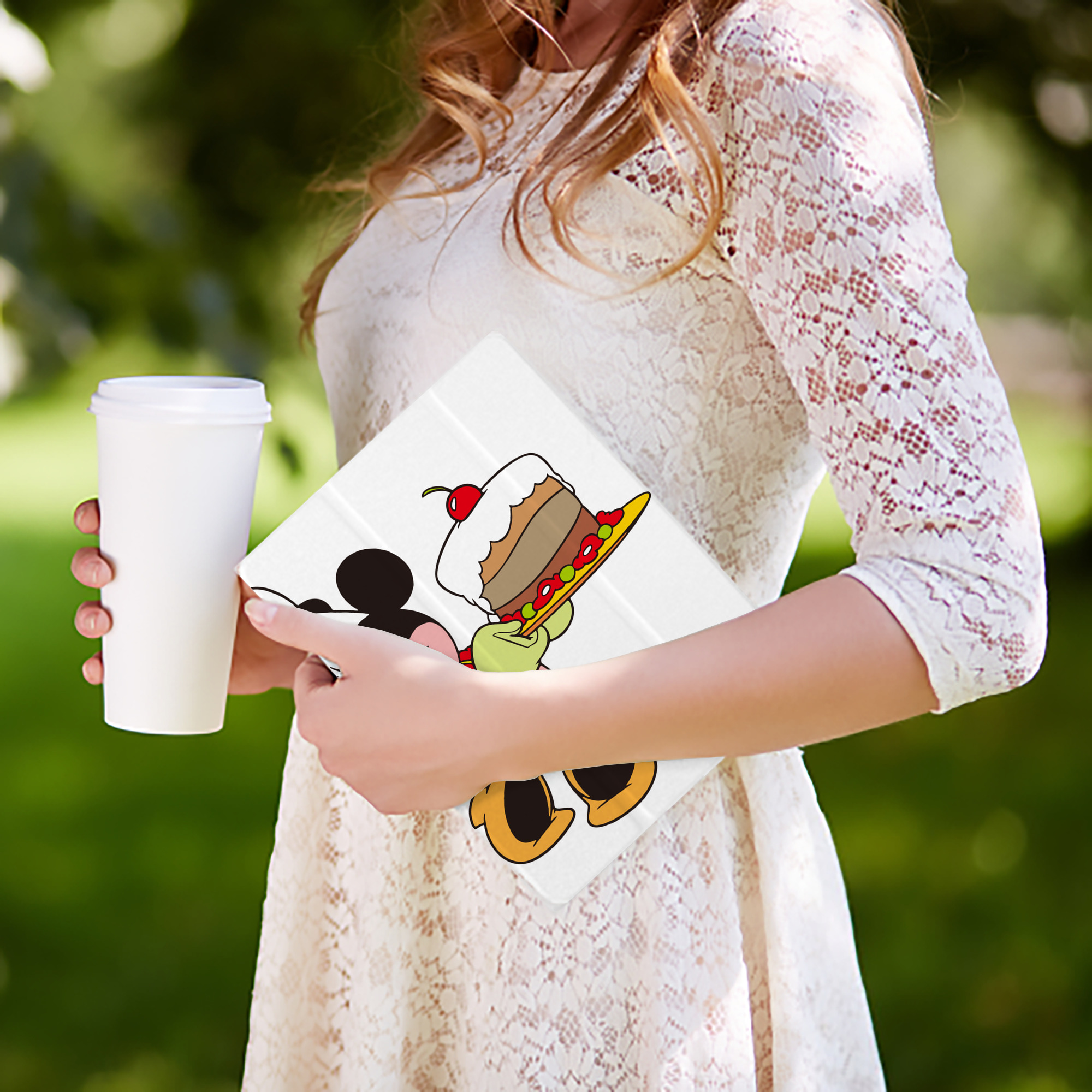 ミッキーマウス Mickey Mouse IPad ケース ペン収納付き 三つ折りスタンド PUレザー×シリコン 対応機種9.5/10.5/10.9インチ