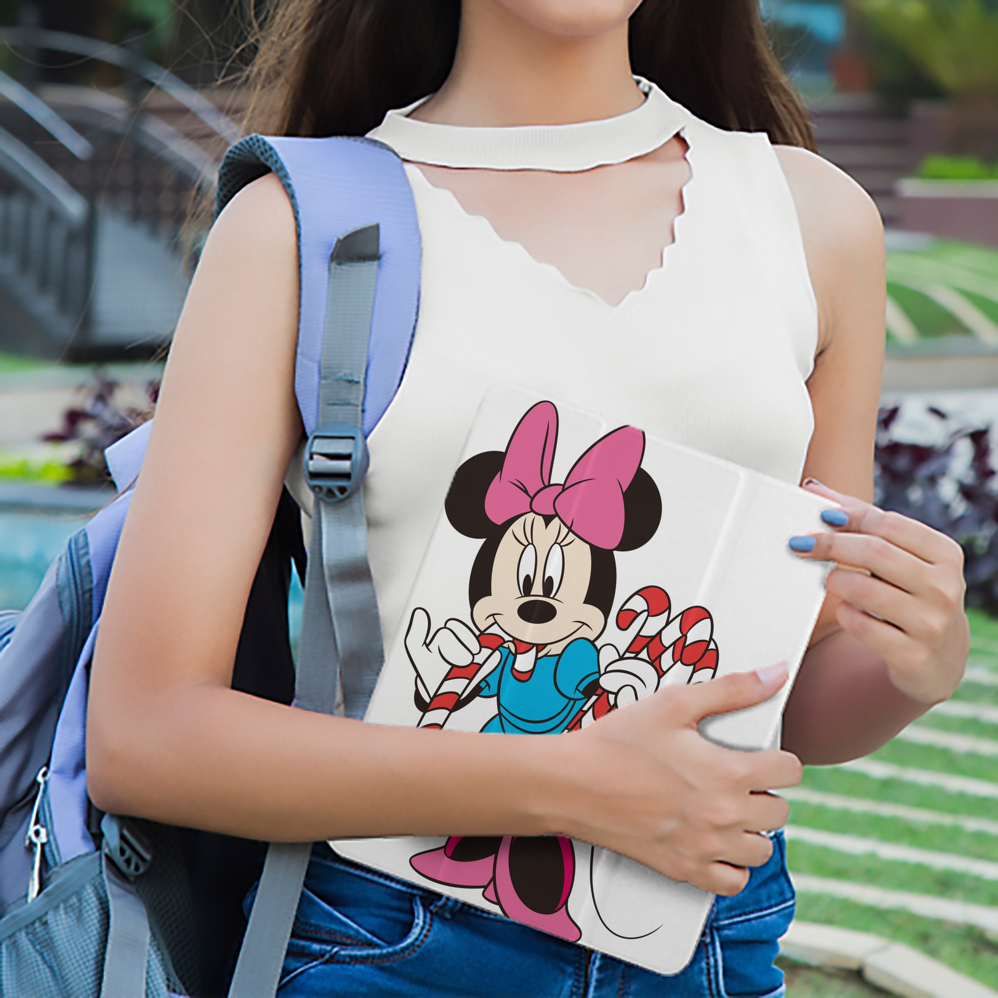 ミッキーマウス Mickey Mouse IPad ケース ペン収納付き 三つ折りスタンド PUレザー×シリコン 対応機種9.5/10.5/10.9インチ