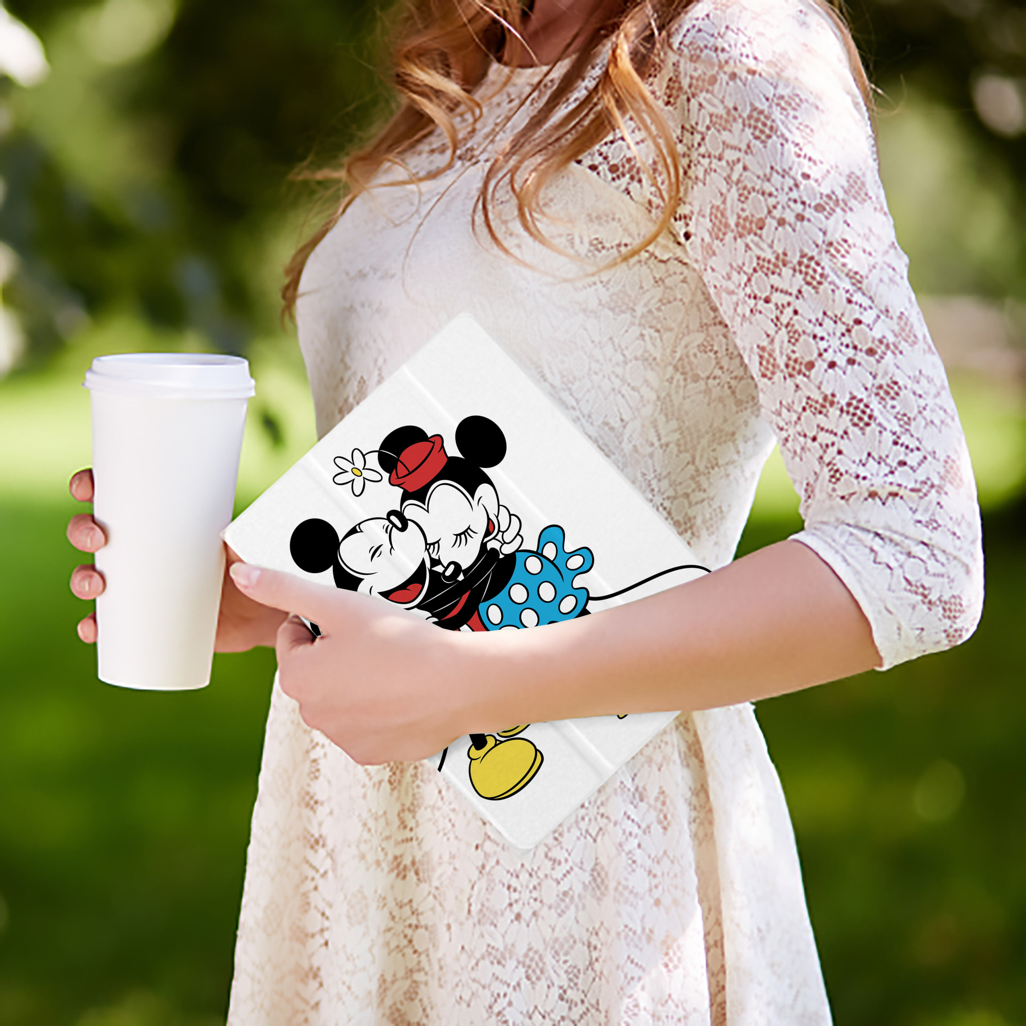 ミッキーマウス Mickey Mouse IPad ケース ペン収納付き 三つ折りスタンド PUレザー×シリコン 対応機種9.5/10.5/10.9インチ