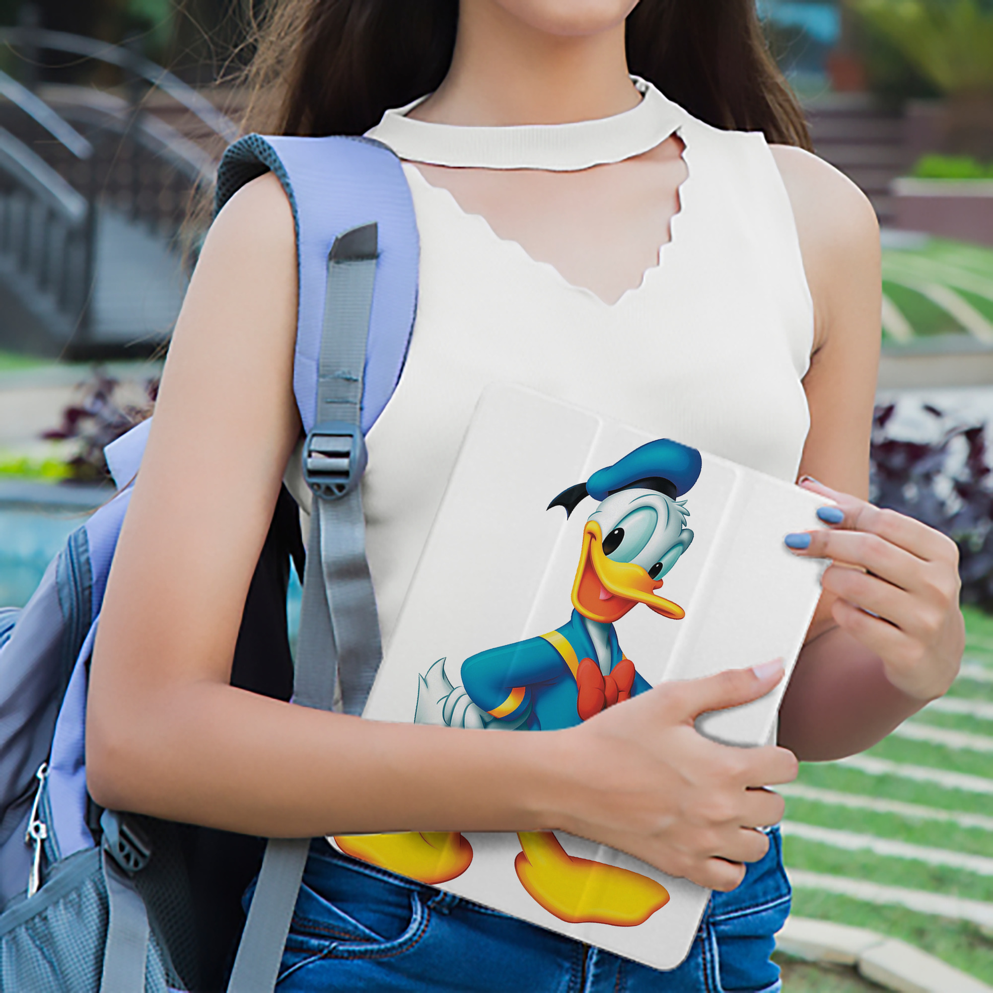 ミッキーマウス Mickey Mouse IPad ケース ペン収納付き 三つ折りスタンド PUレザー×シリコン 対応機種9.5/10.5/10.9インチ