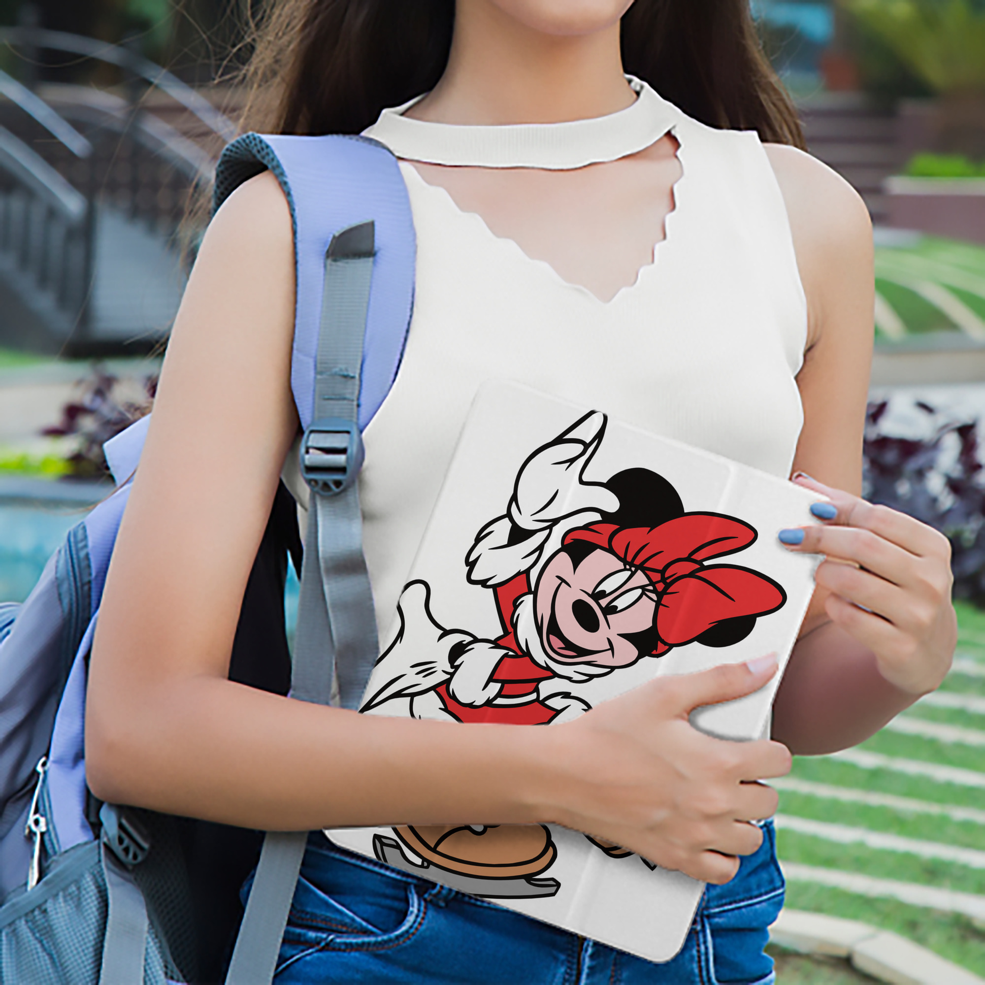ミッキーマウス Mickey Mouse IPad ケース ペン収納付き 三つ折りスタンド PUレザー×シリコン 対応機種9.5/10.5/10.9インチ