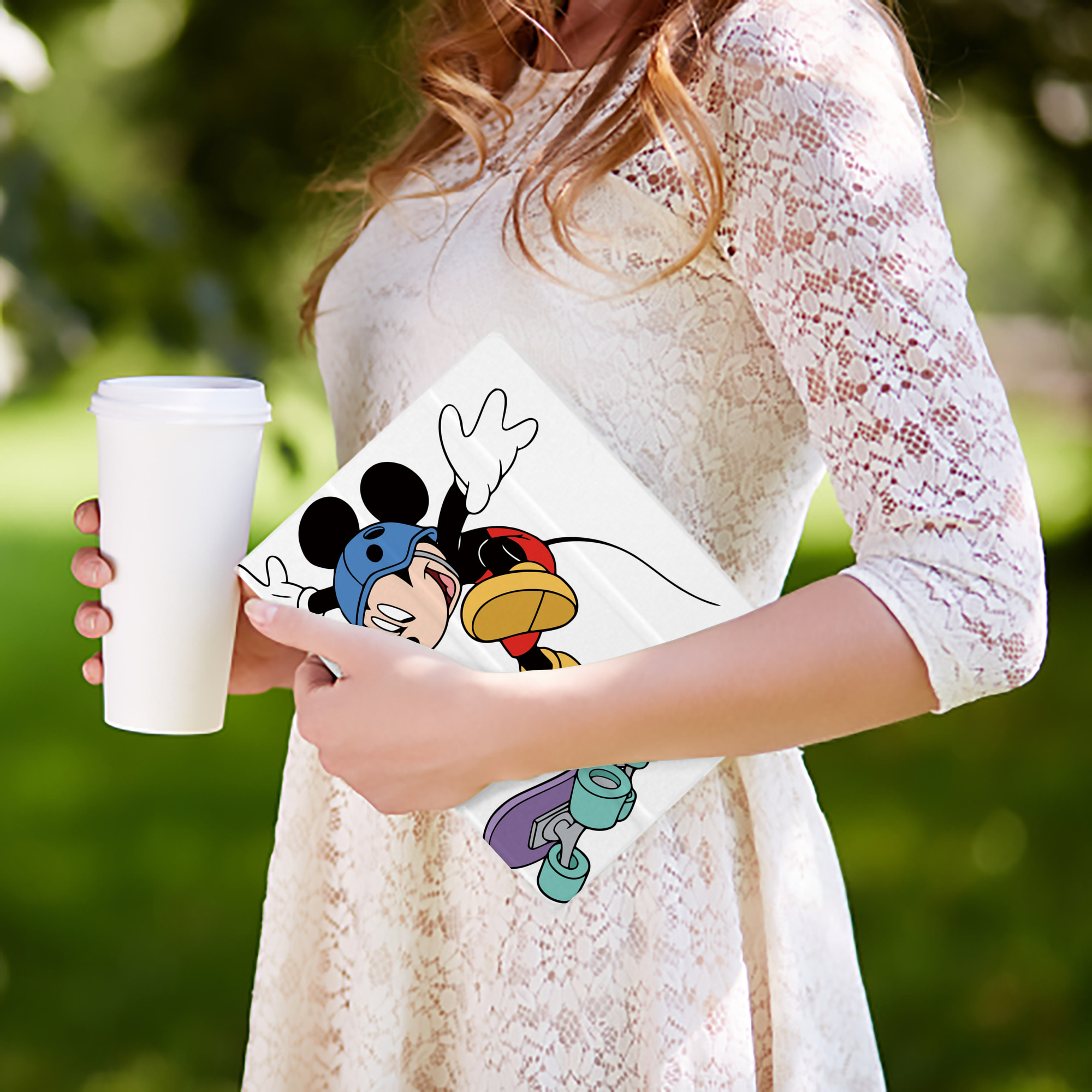 ミッキーマウス Mickey Mouse IPad ケース ペン収納付き 三つ折りスタンド PUレザー×シリコン 対応機種9.5/10.5/10.9インチ