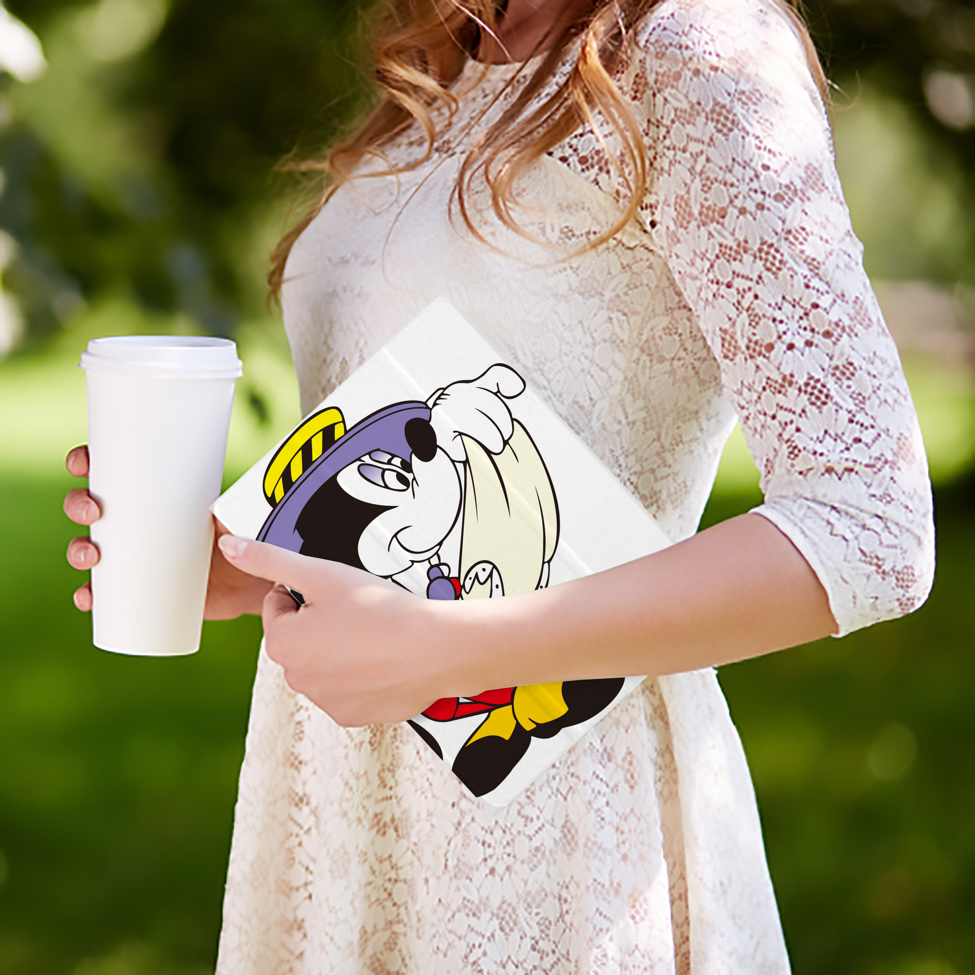 ミッキーマウス Mickey Mouse IPad ケース ペン収納付き 三つ折りスタンド PUレザー×シリコン 対応機種9.5/10.5/10.9インチ