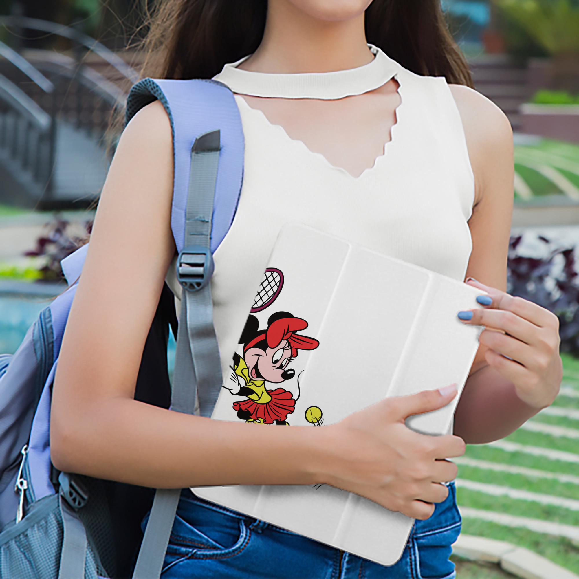 ミッキーマウス Mickey Mouse IPad ケース ペン収納付き 三つ折りスタンド PUレザー×シリコン 対応機種9.5/10.5/10.9インチ