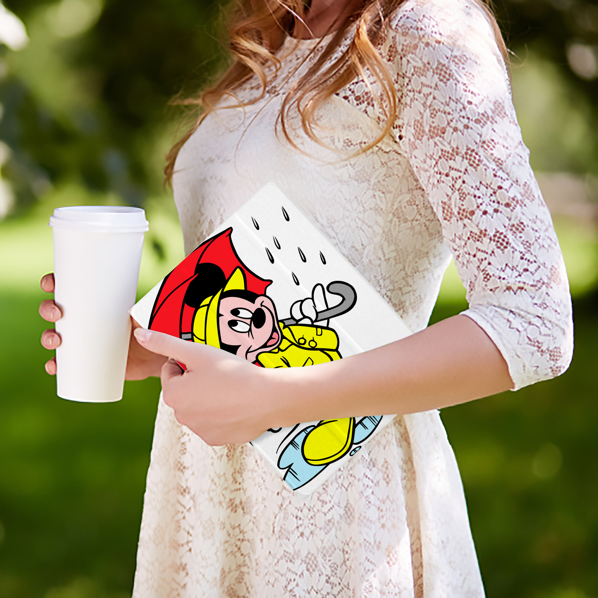 ミッキーマウス Mickey Mouse IPad ケース ペン収納付き 三つ折りスタンド PUレザー×シリコン 対応機種9.5/10.5/10.9インチ