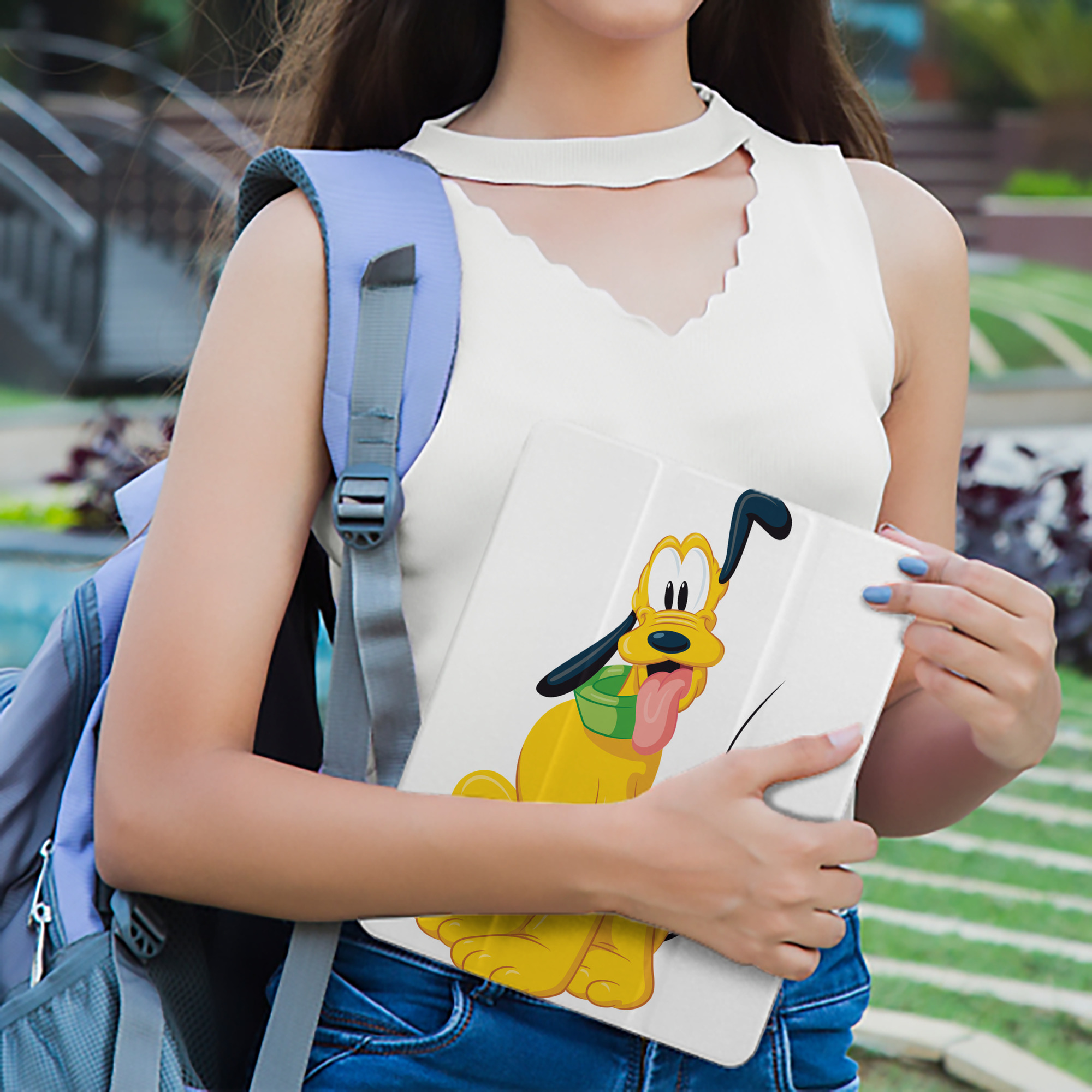ミッキーマウス Mickey Mouse IPad ケース ペン収納付き 三つ折りスタンド PUレザー×シリコン 対応機種9.5/10.5/10.9インチ