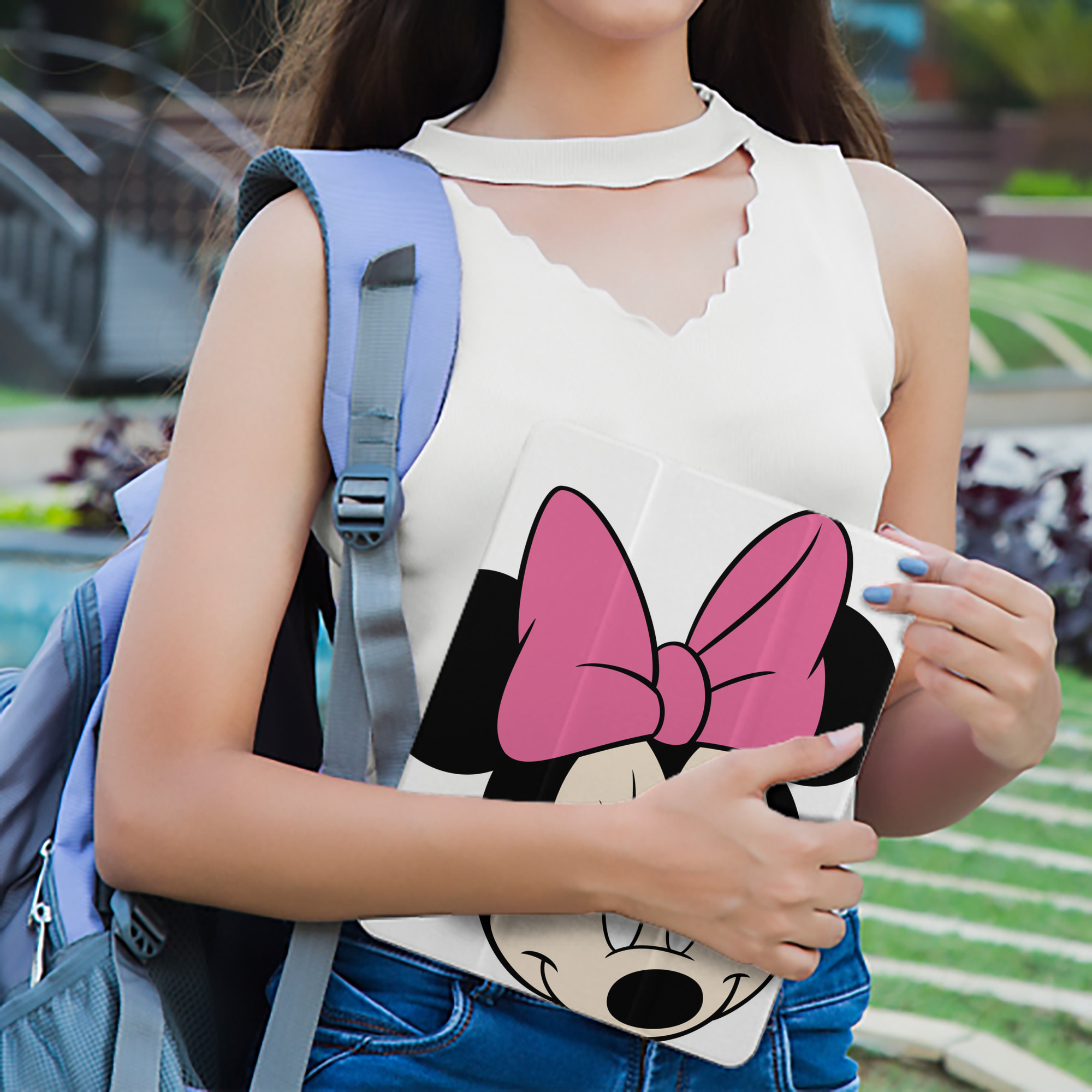 ミッキーマウス Mickey Mouse IPad ケース ペン収納付き 三つ折りスタンド PUレザー×シリコン 対応機種9.5/10.5/10.9インチ