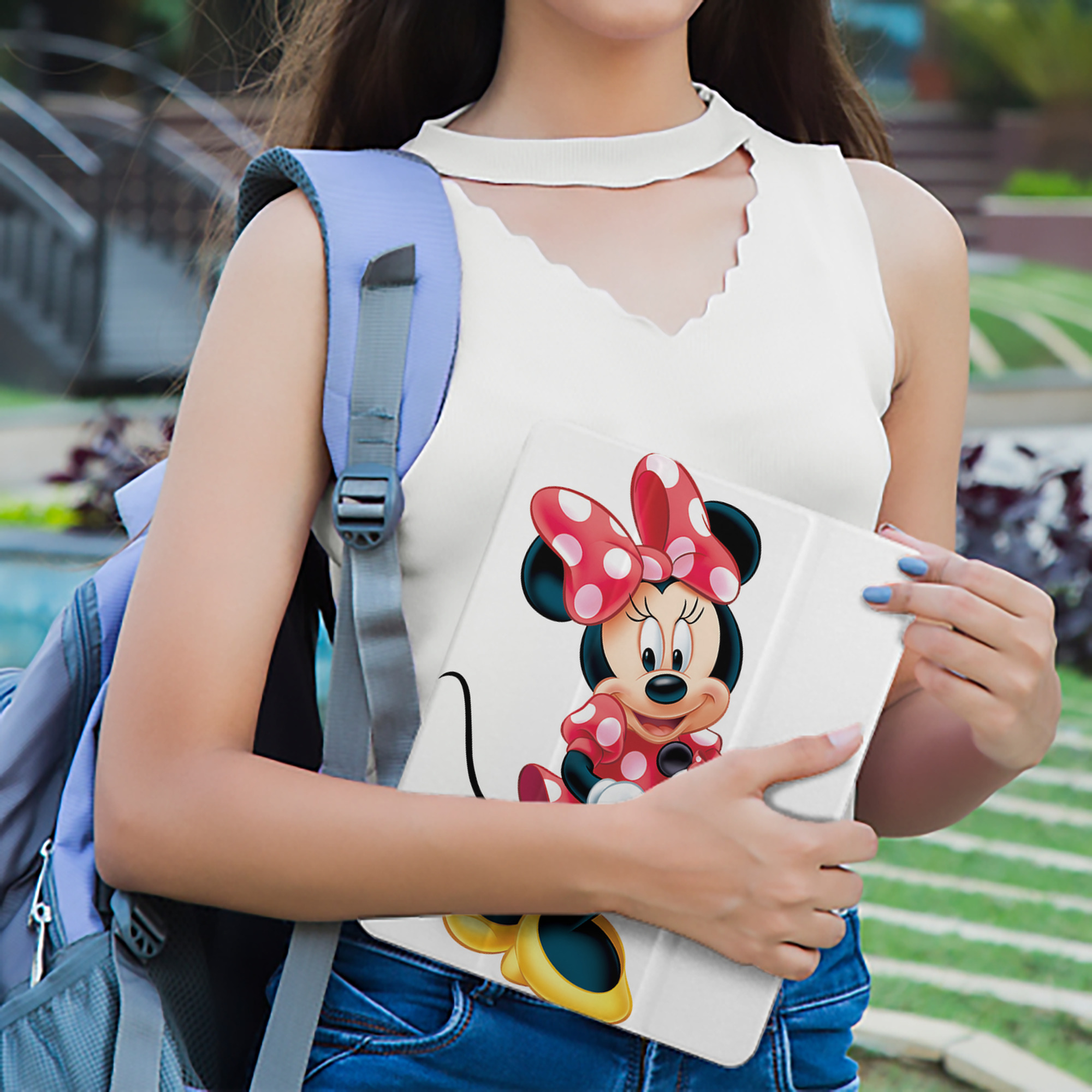 ミッキーマウス Mickey Mouse IPad ケース ペン収納付き 三つ折りスタンド PUレザー×シリコン 対応機種9.5/10.5/10.9インチ